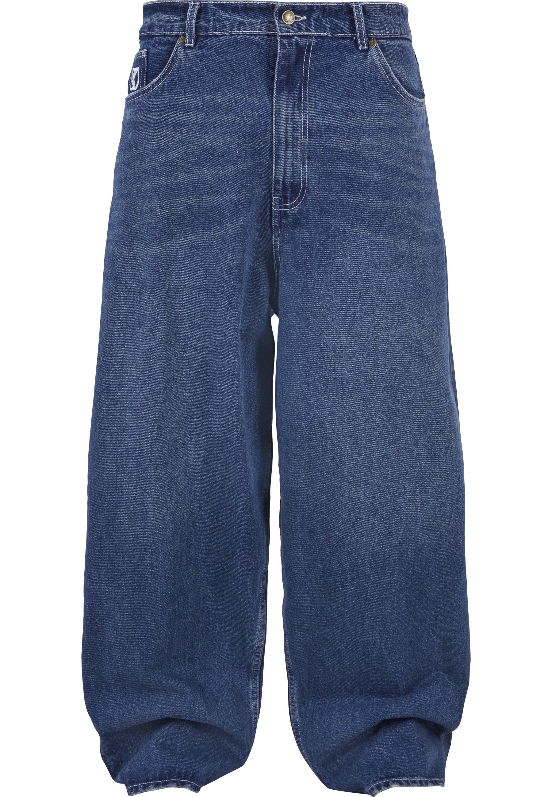 Karl Kani Loose-fit-Jeans "Karl Kani Herren Karl Kani Metal Plate Baggy Five Pocket Denim"
