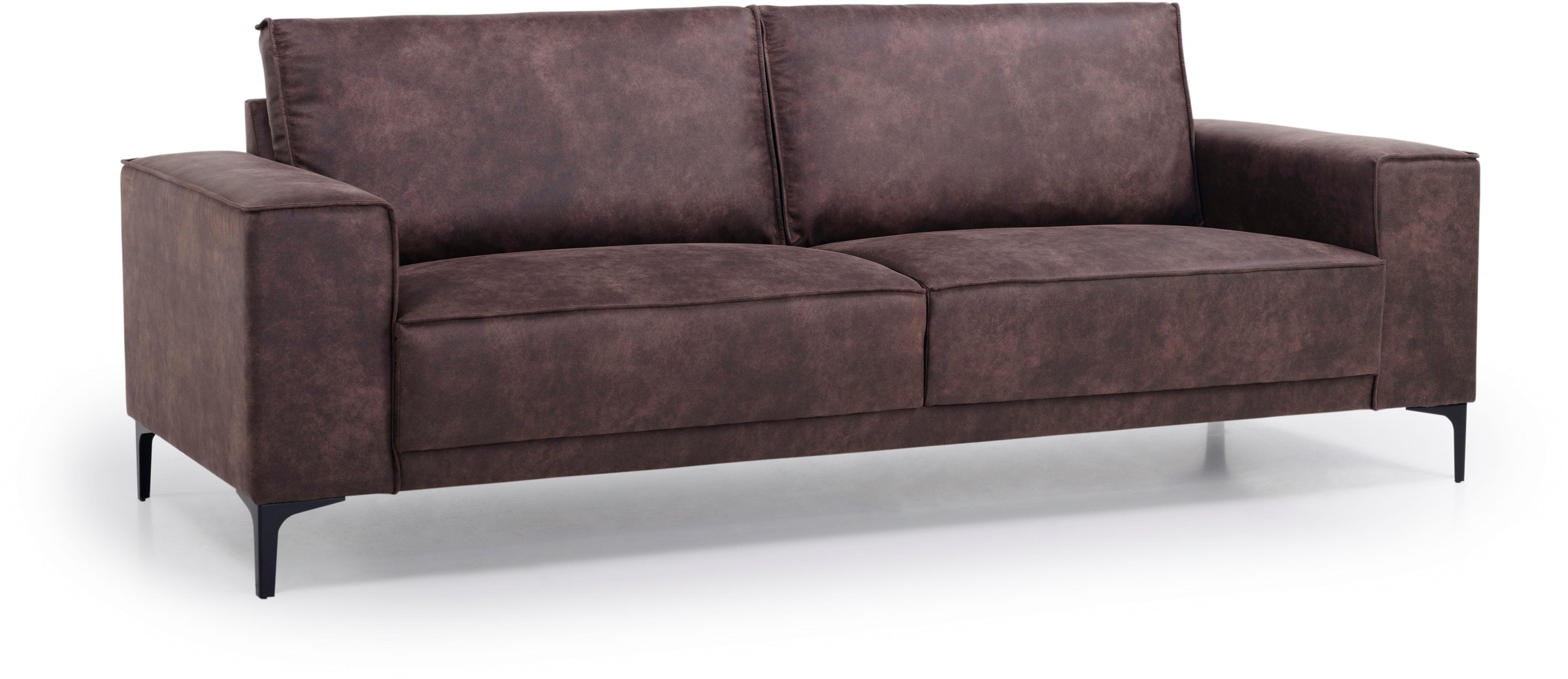 Places of Style 3-Sitzer »Oland«, 224 cm, Wellenunterfederung, Skandi-Design, Metallfüße