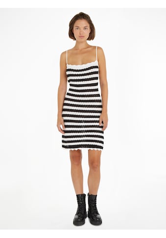 Spaghettikleid »TJW CROCHET STRIPE DRESS«, mit Bindeband am Rücken