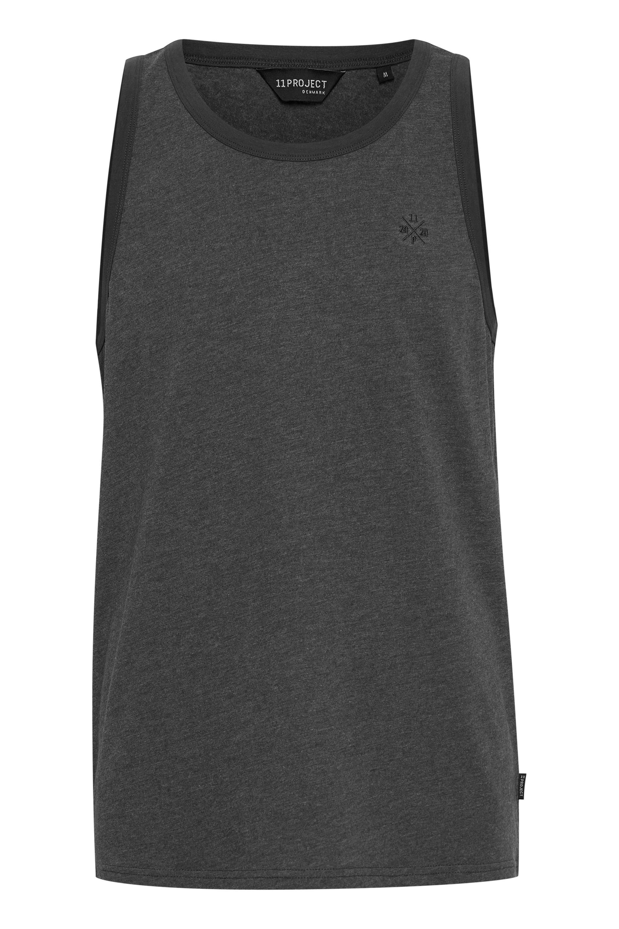 11 PROJECT Herren Longtop "Tanktop PRGörte", grau, Gr. XXL, Obermaterial: 60% Baumwolle CO. 40% Polyester PES., Tops