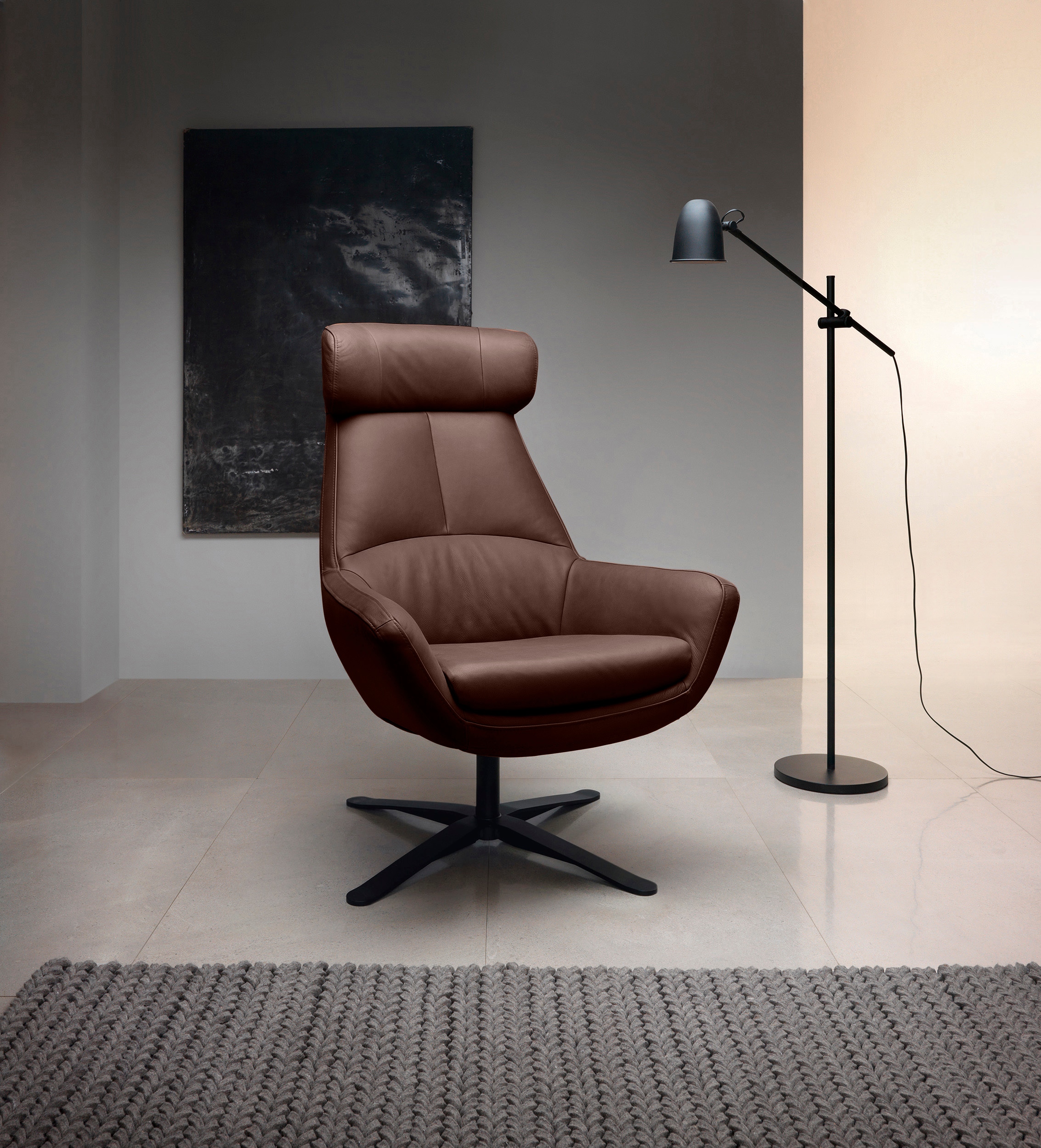 BETYPE Drehsessel »Be Organic High Back, Loungesessel, Hochlehnsessel«, in elegantem Design mit Drehfunktion