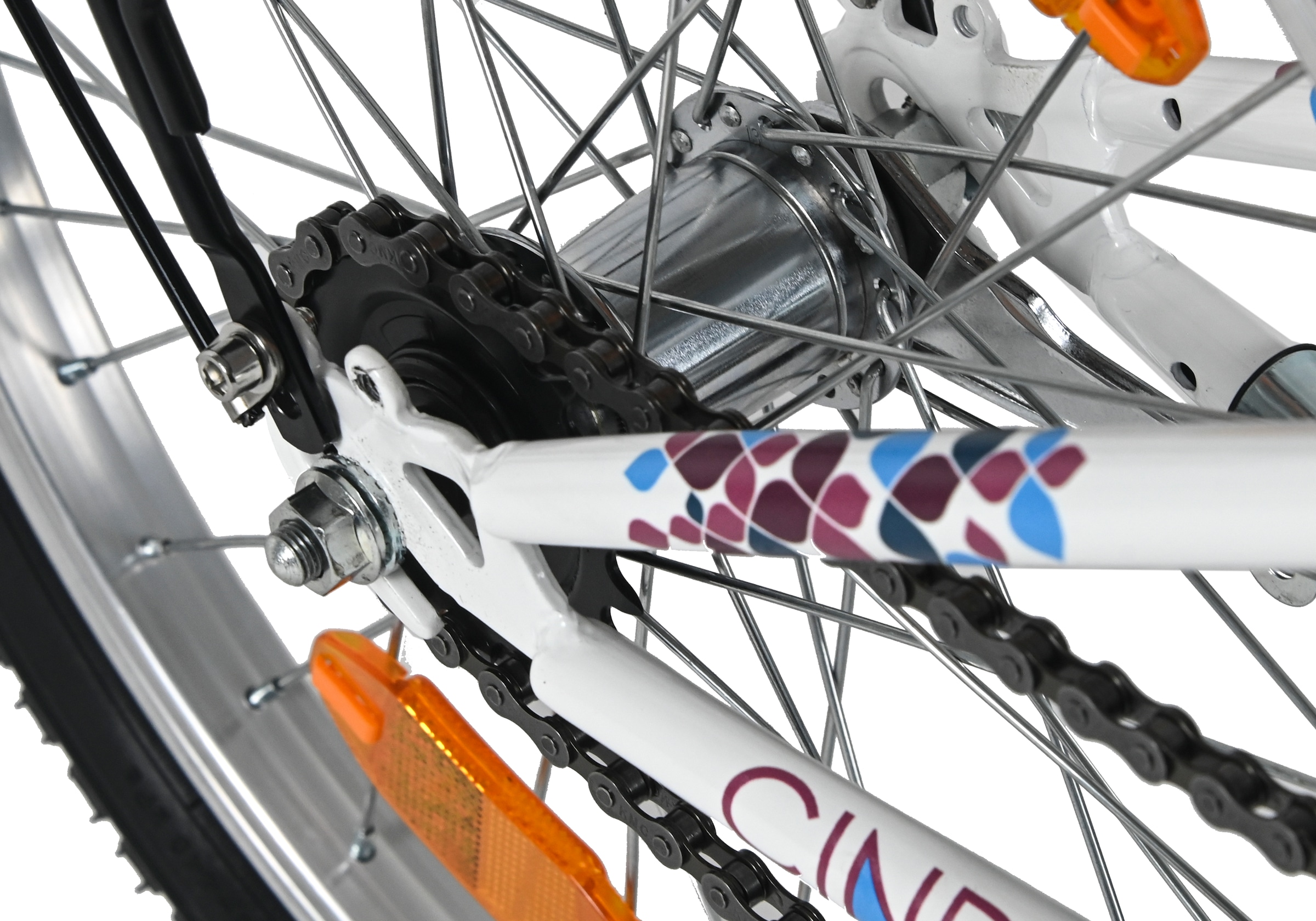 Dacapo Kinderfahrrad »20" Cindy Weiß 1 Gang RH 27 cm mit Beleuchtung - Ab 6 Jahre« 1 Gang ohne Schaltung