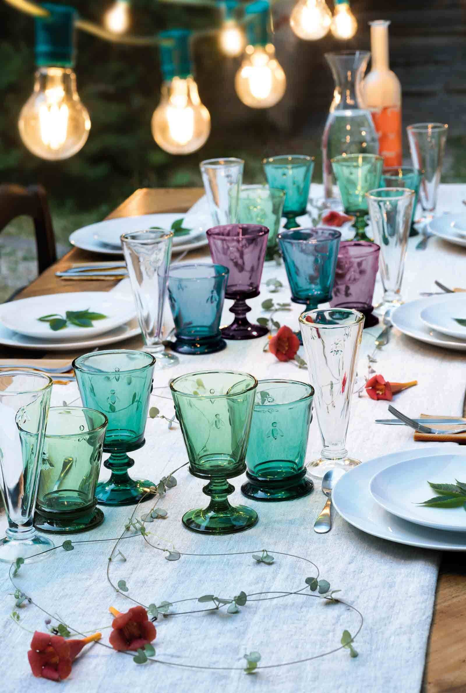 La Rochère France Glas »Wassergläser Biene Abeille 260 ml 4er Set bunt«