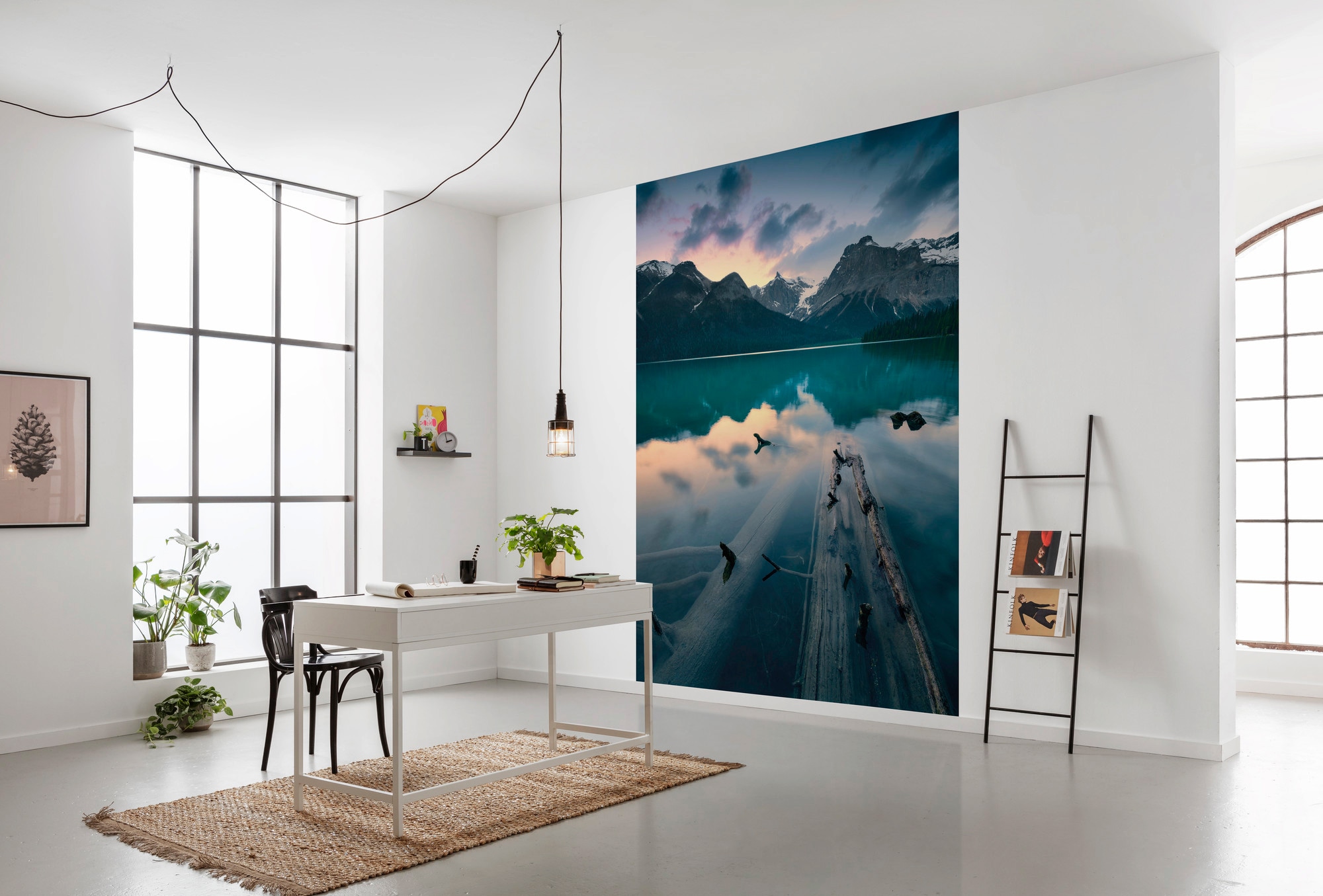 Komar Vliestapete »Digitaldruck Vlies -  Burning Emerald - Größe 200 x 280 cm« bedruckt glatt Wohnzimmer, Schlafzimmer
