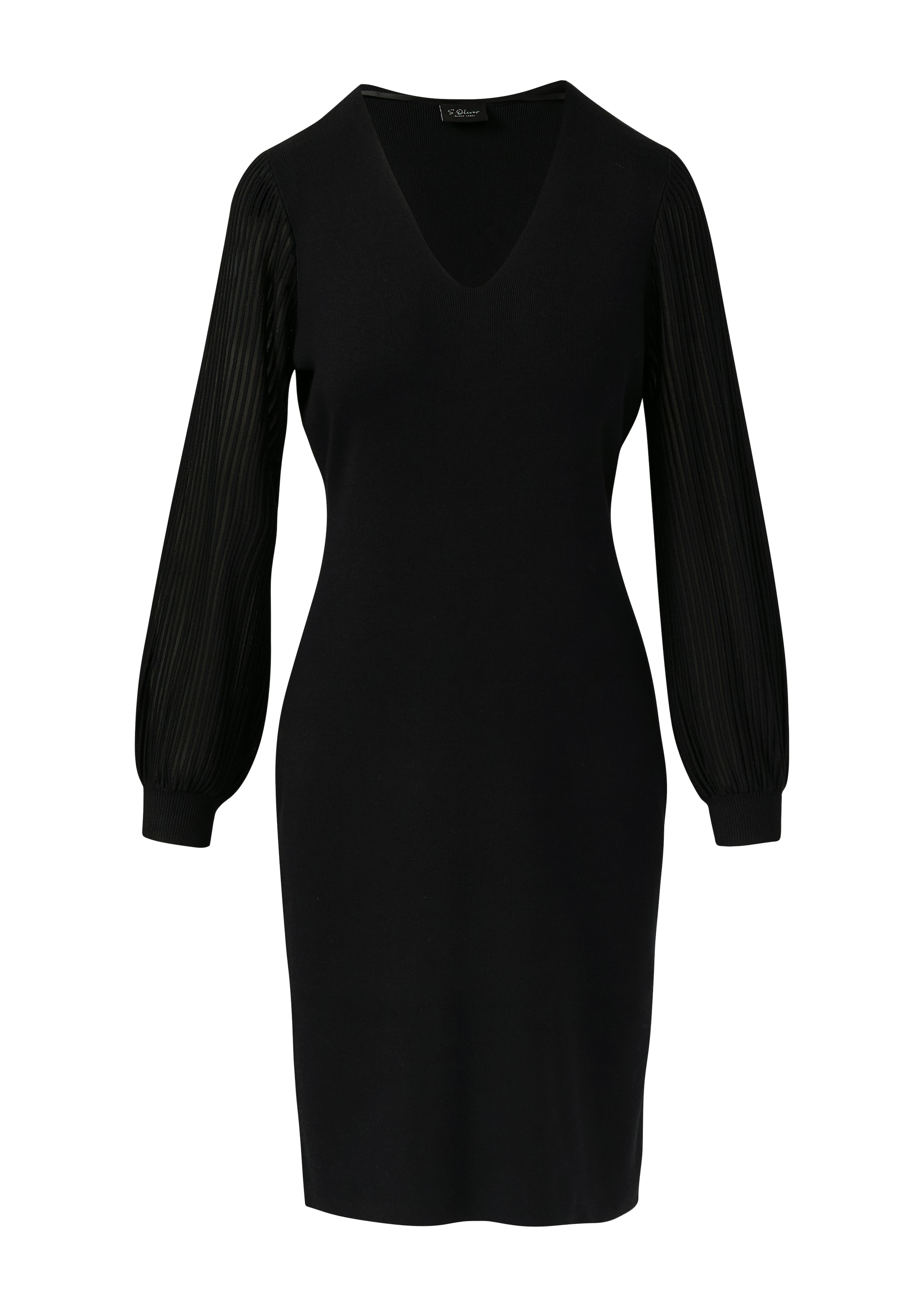 s.Oliver BLACK LABEL Strickkleid, mit V-Ausschnitt