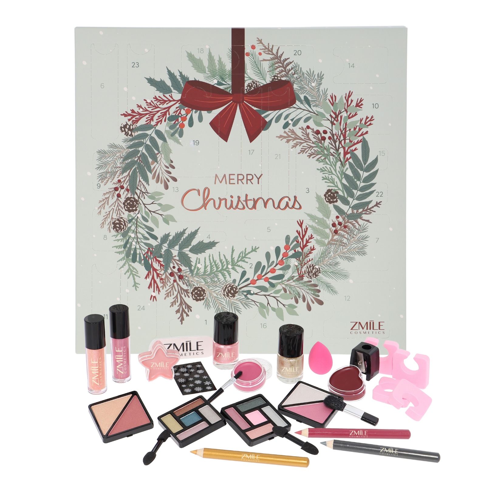 ZMILE COSMETICS Kosmetik-Adventskalender »ZMILE COSMETICS Adventskalender Square Jingle and Glow vegane Kosmetik« ab 12 Jahren vegan