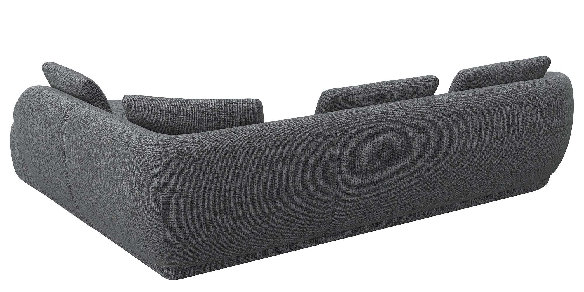 Thumbnail - FLEXLUX Ecksofa "Torino, rund, L-Form, Sofa-Ecke mit Ottomane", Modernes, organisches Sofa-Design, Kaltschaum, Wellenunt...