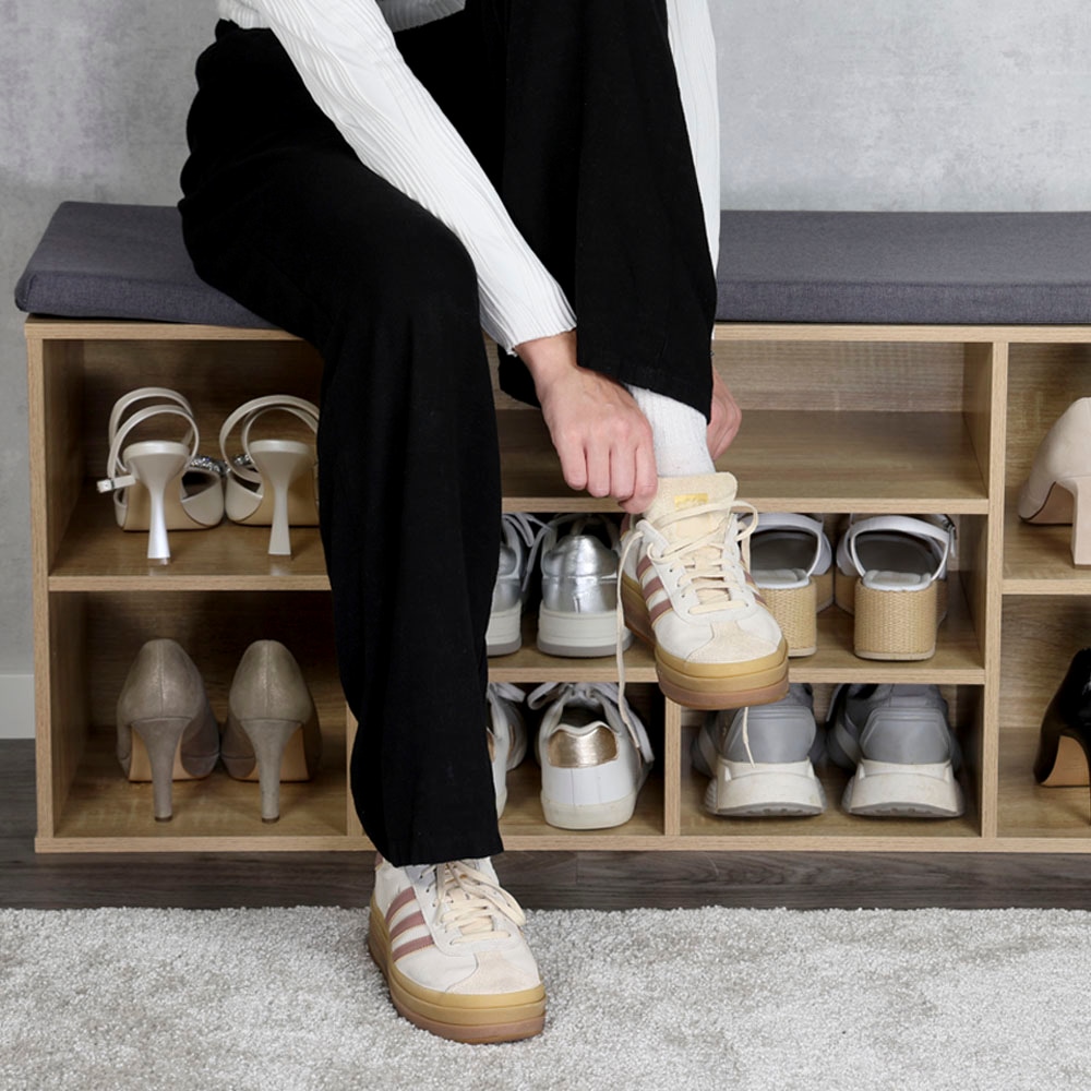 KESPER® Schuhschrank »Schuhschrank mit Sitzkissen, 2 Türen, FSC«