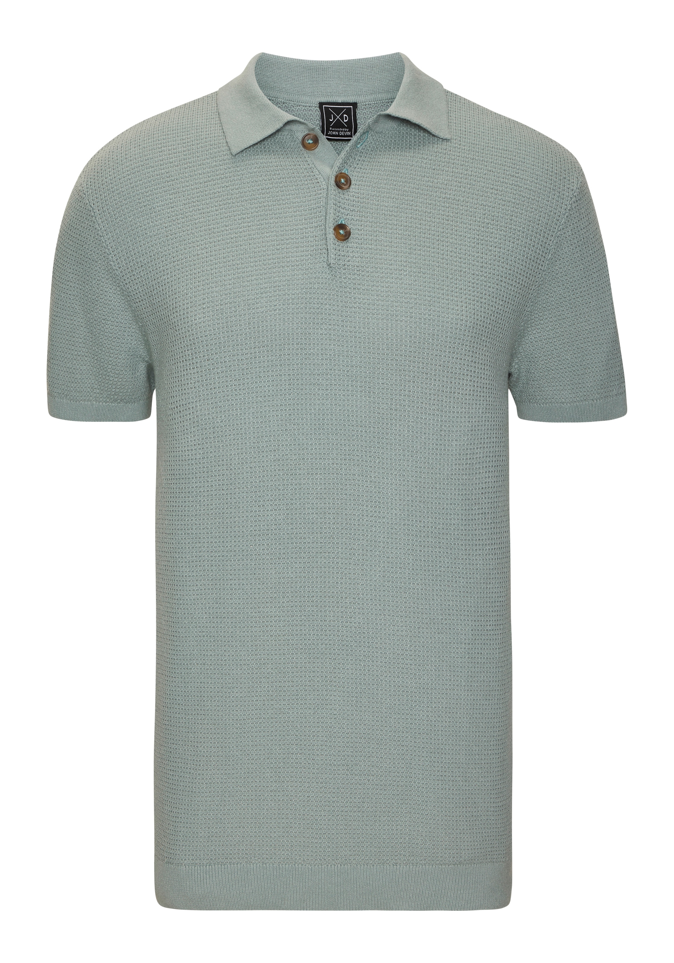 John Devin Knit Polo Shirt Sage XXXL 5
