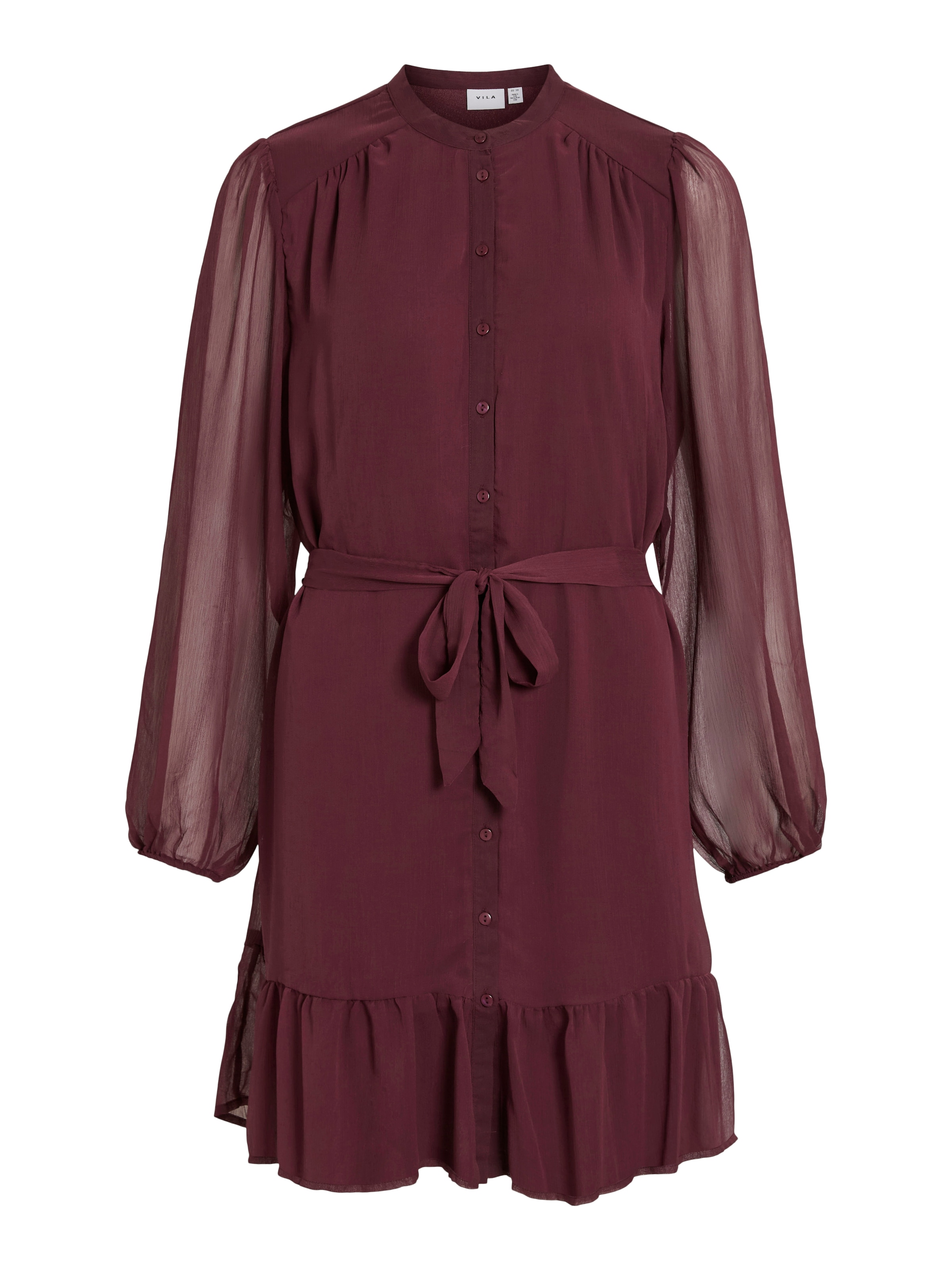 Vila Chiffonkleid "VIFALIA L/S DRESS - NOOS", Sommerkleid günstig online kaufen