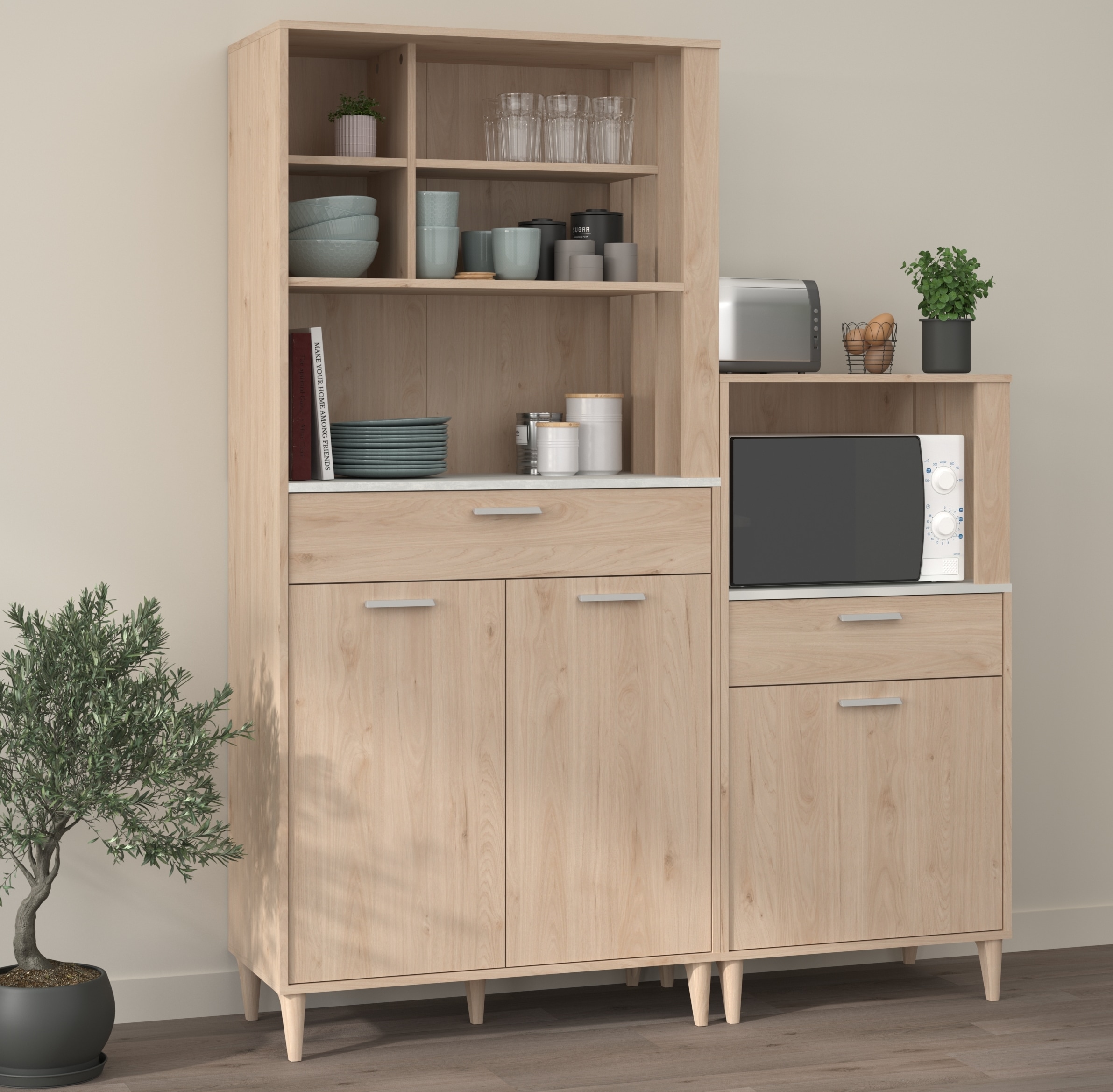 Parisot Schrank-Set "Gala 1" Set, 2 Stk. tlg. dekorative Claustra an den Se günstig online kaufen
