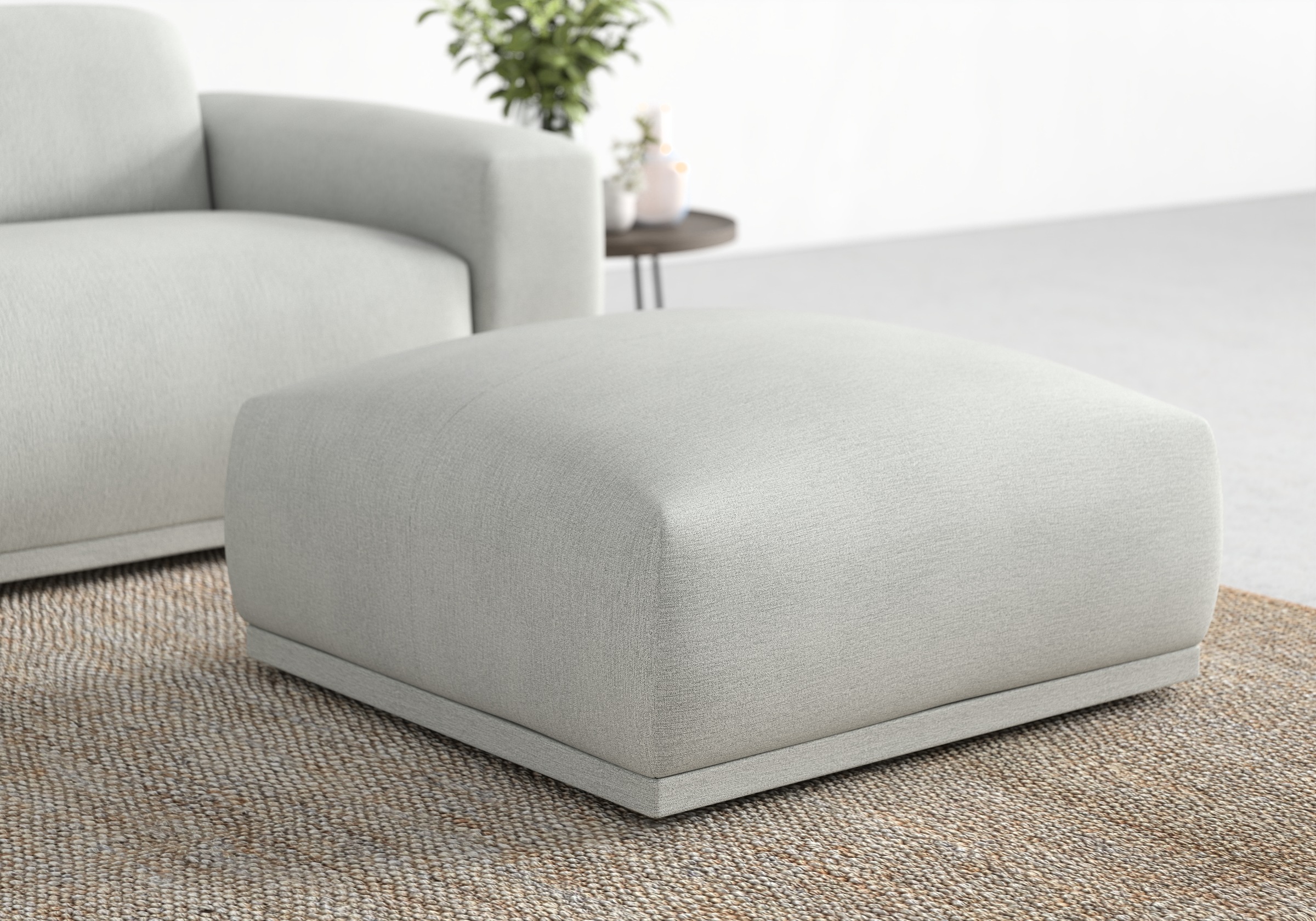 TRENDMANUFAKTUR Hocker "Braga, mit hochwertigem Kaltschaum, quadratisch, in günstig online kaufen