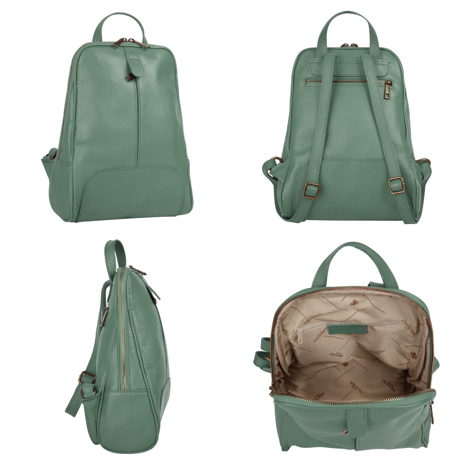 Samantha Look Cityrucksack, echt Leder, Made in Italy