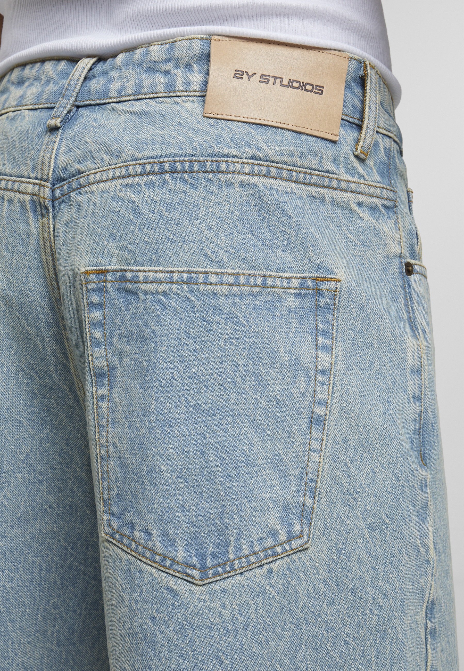 2Y Studios Jeansshorts »2Y Studios Joran Open Hem Baggy Shorts«