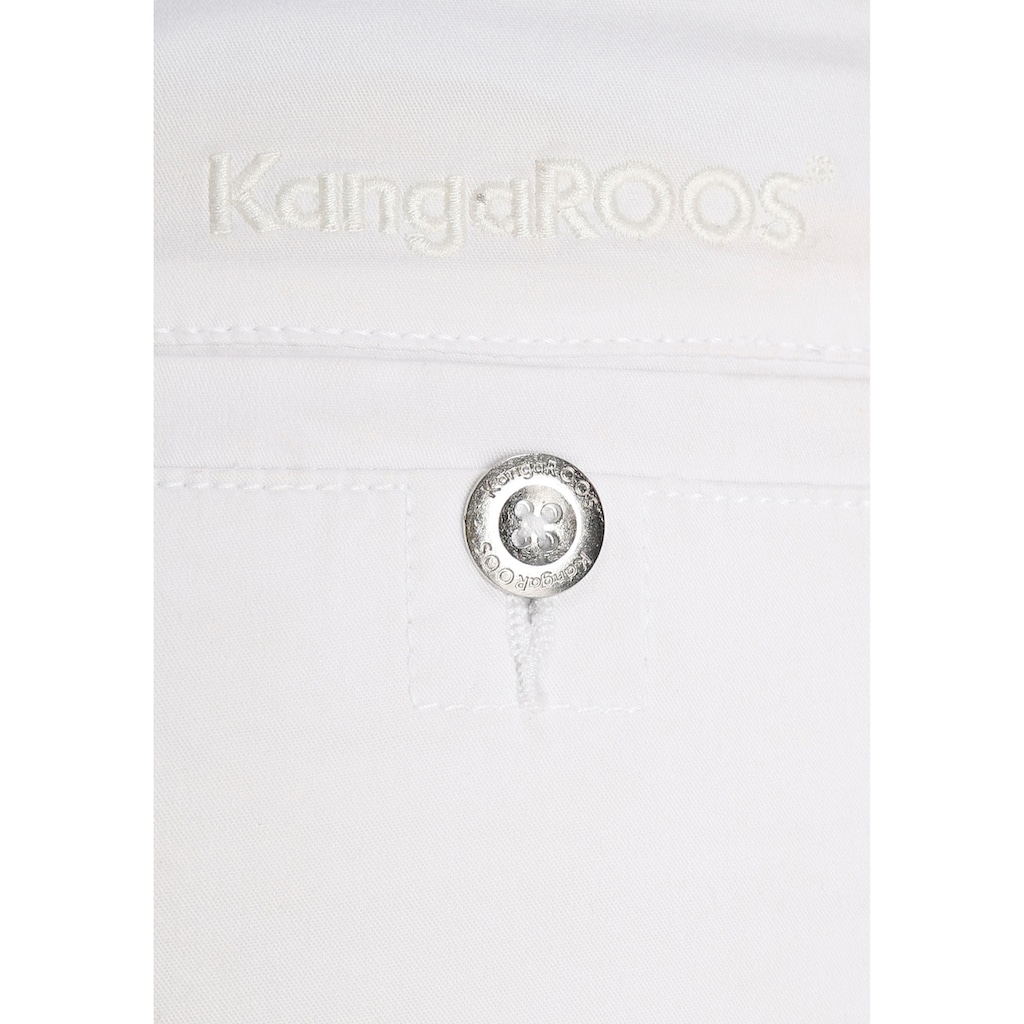 KangaROOS Chinohose, (Set, 2 tlg., mit Gürtel)