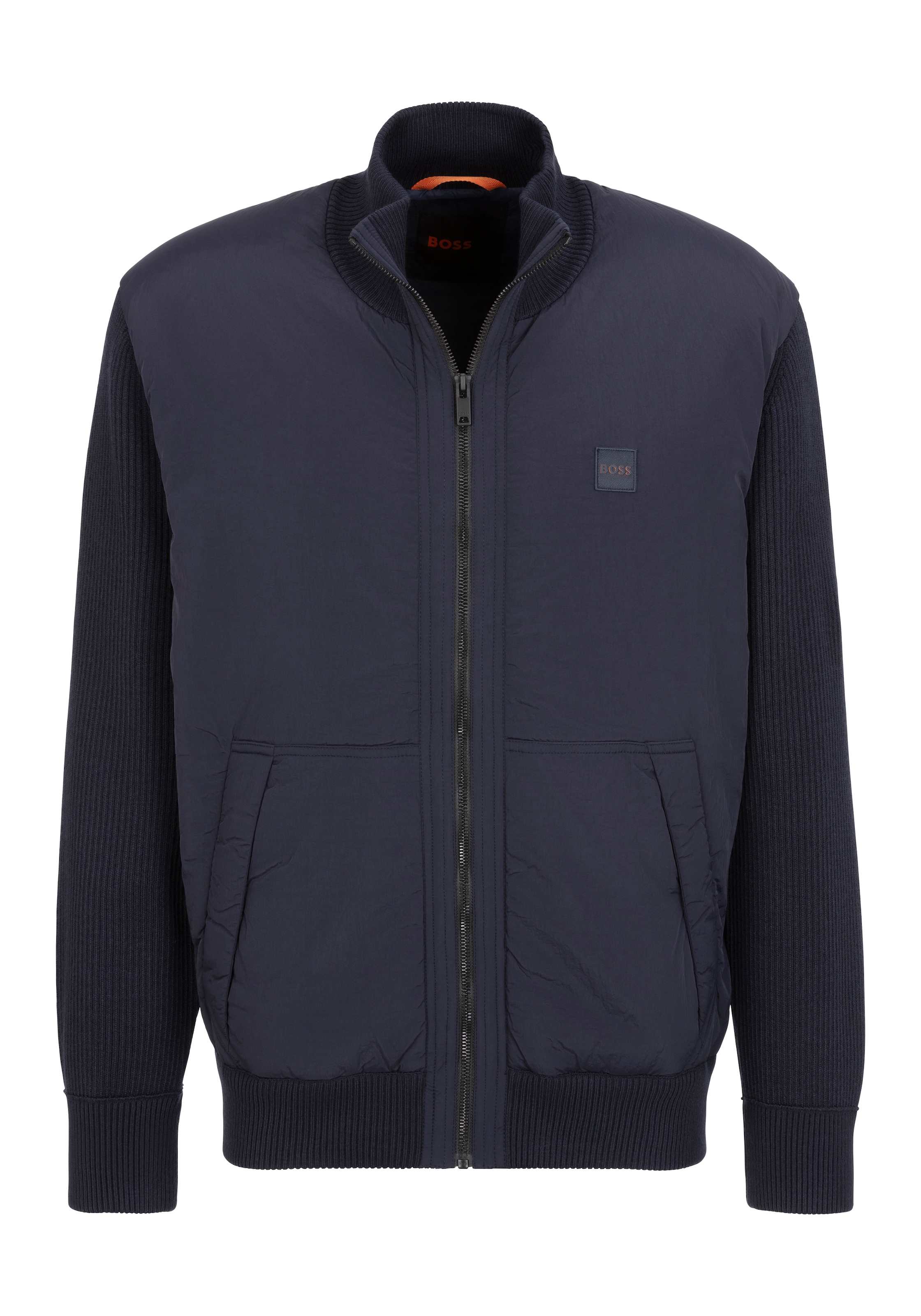 BOSS ORANGE Blouson "Kydalbrio", mit Strickärmeln günstig online kaufen