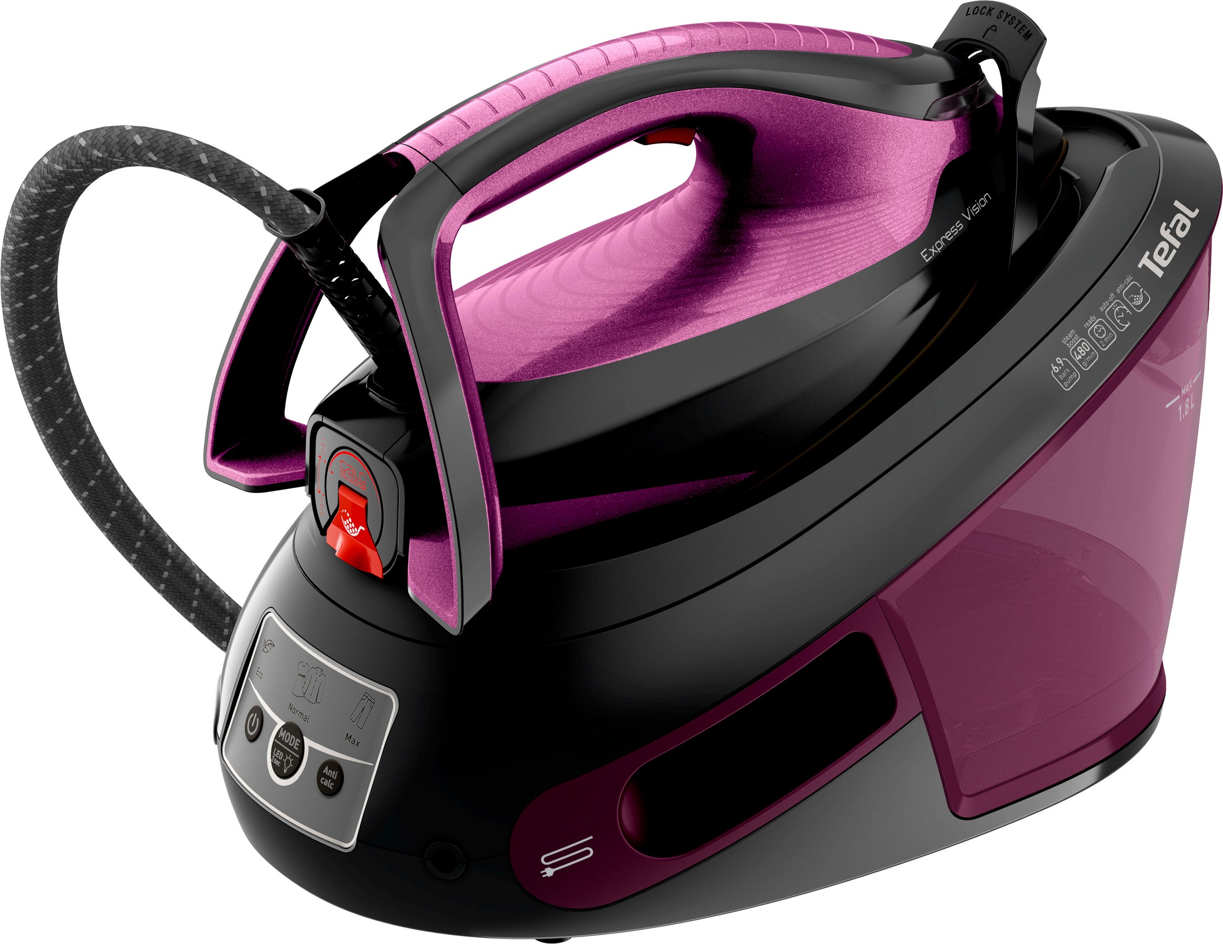 Tefal Dampfbügelstation "SV8152 Express Vision" 1.800 ml Wassertank 480 g/M günstig online kaufen