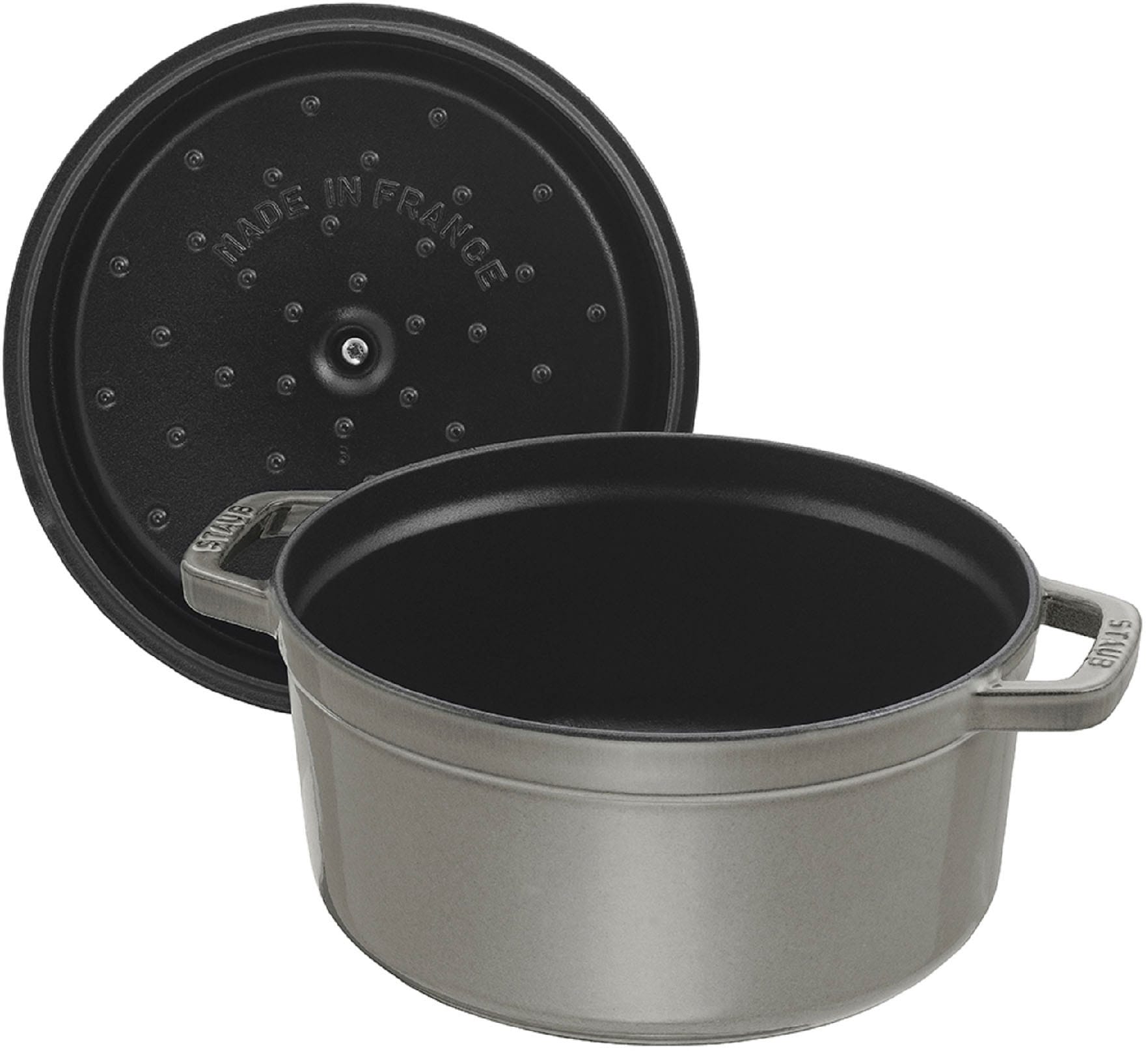 STAUB Bräter »Cocotte«, Gusseisen, (1 tlg.), robust, langlebig, perfekte Hitzeverteilung, Aromaregen-Deckel