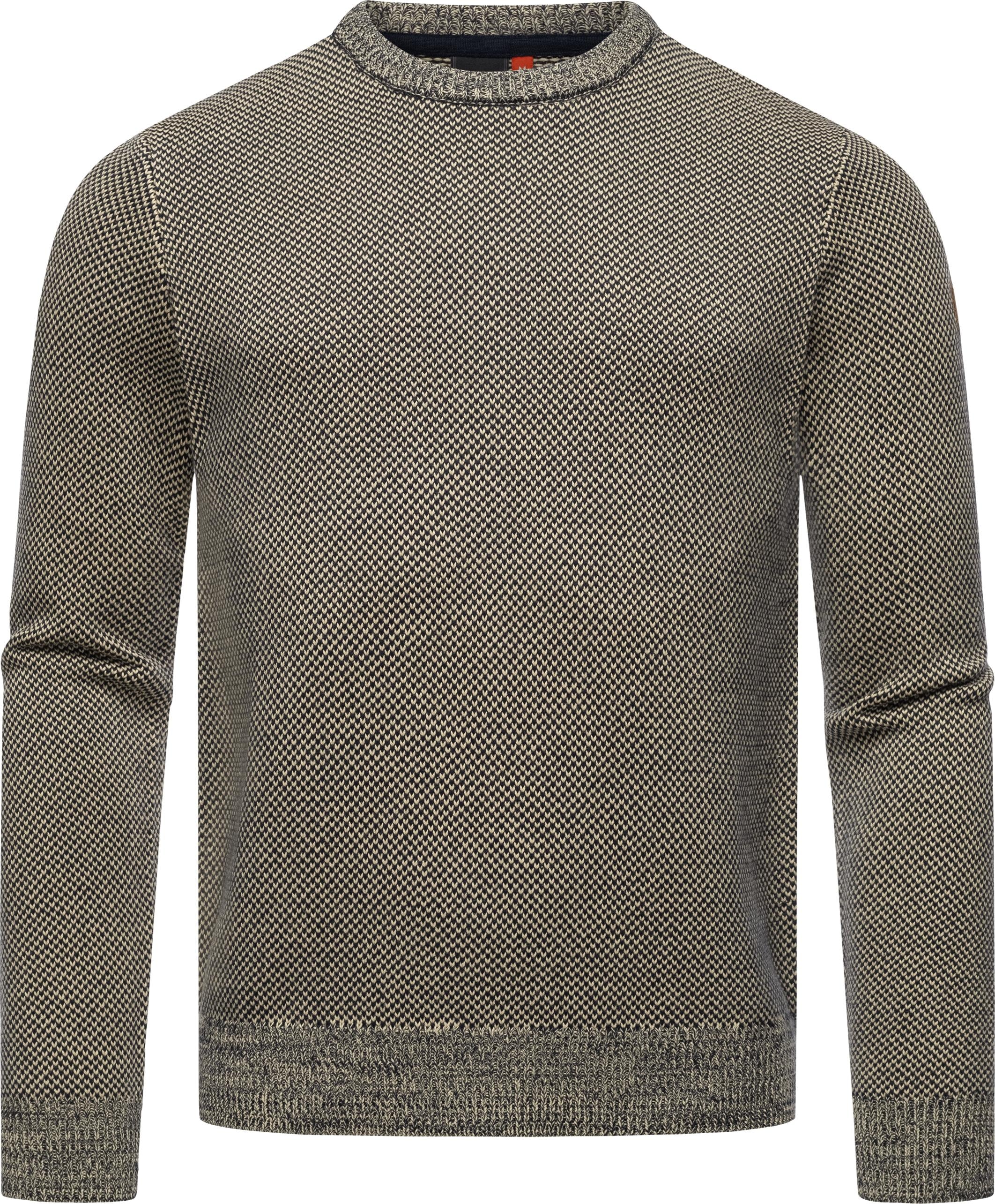 Ragwear Strickpullover "Larrs", stylischer Herren Sweatpullover mit Rippbündchen