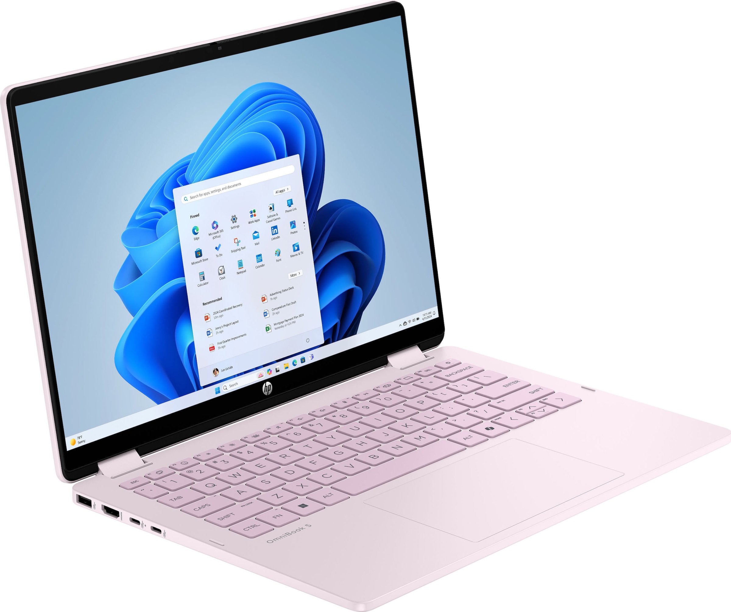 HP Convertible Notebook »OmniBook 5 Flip«, 35,6 cm, / 14 Zoll, Intel, Core i5, Iris Xe Graphics, 512 GB SSD