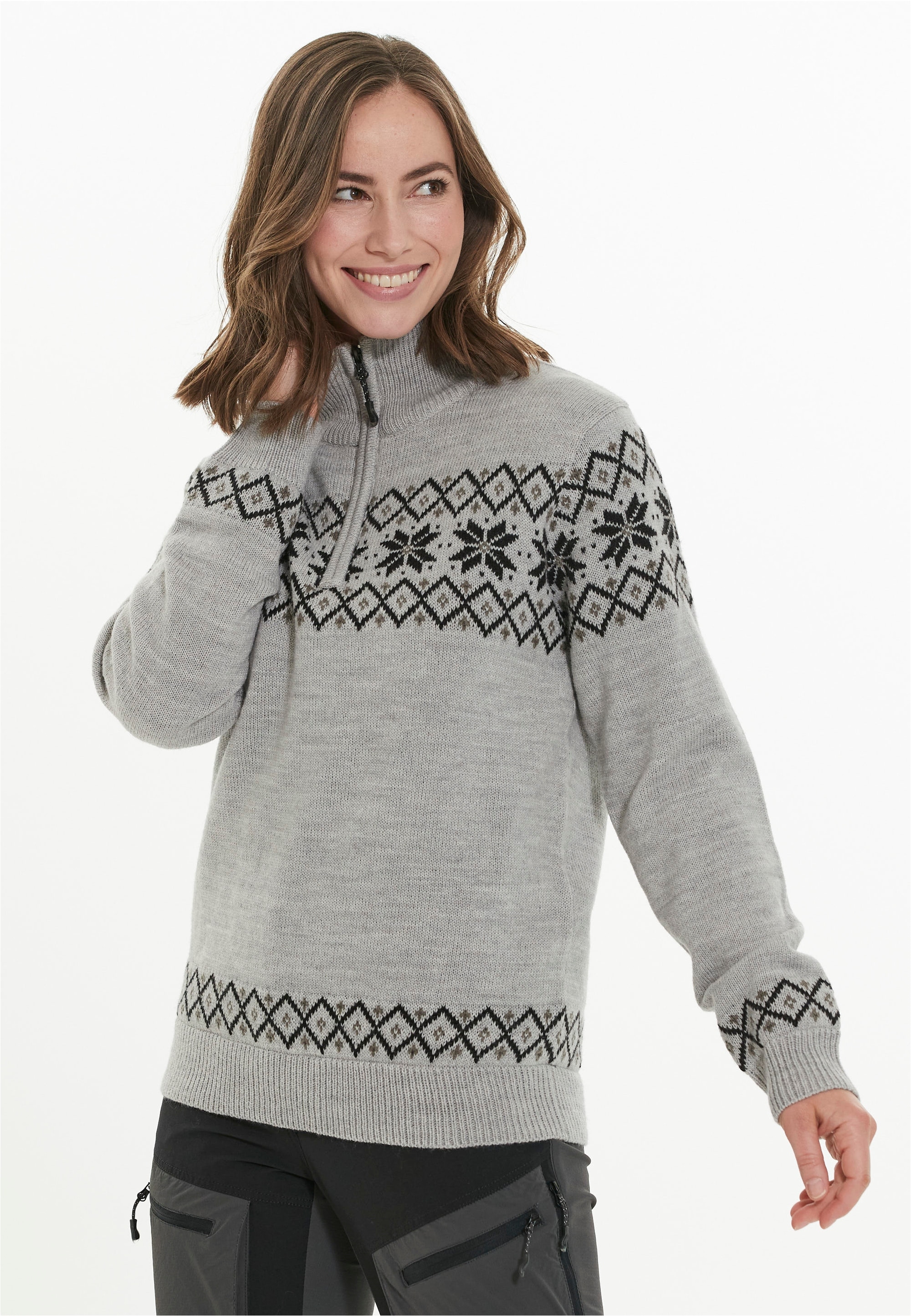 WHISTLER Strickpullover »Payton«, mit elegantem Norweger-Muster