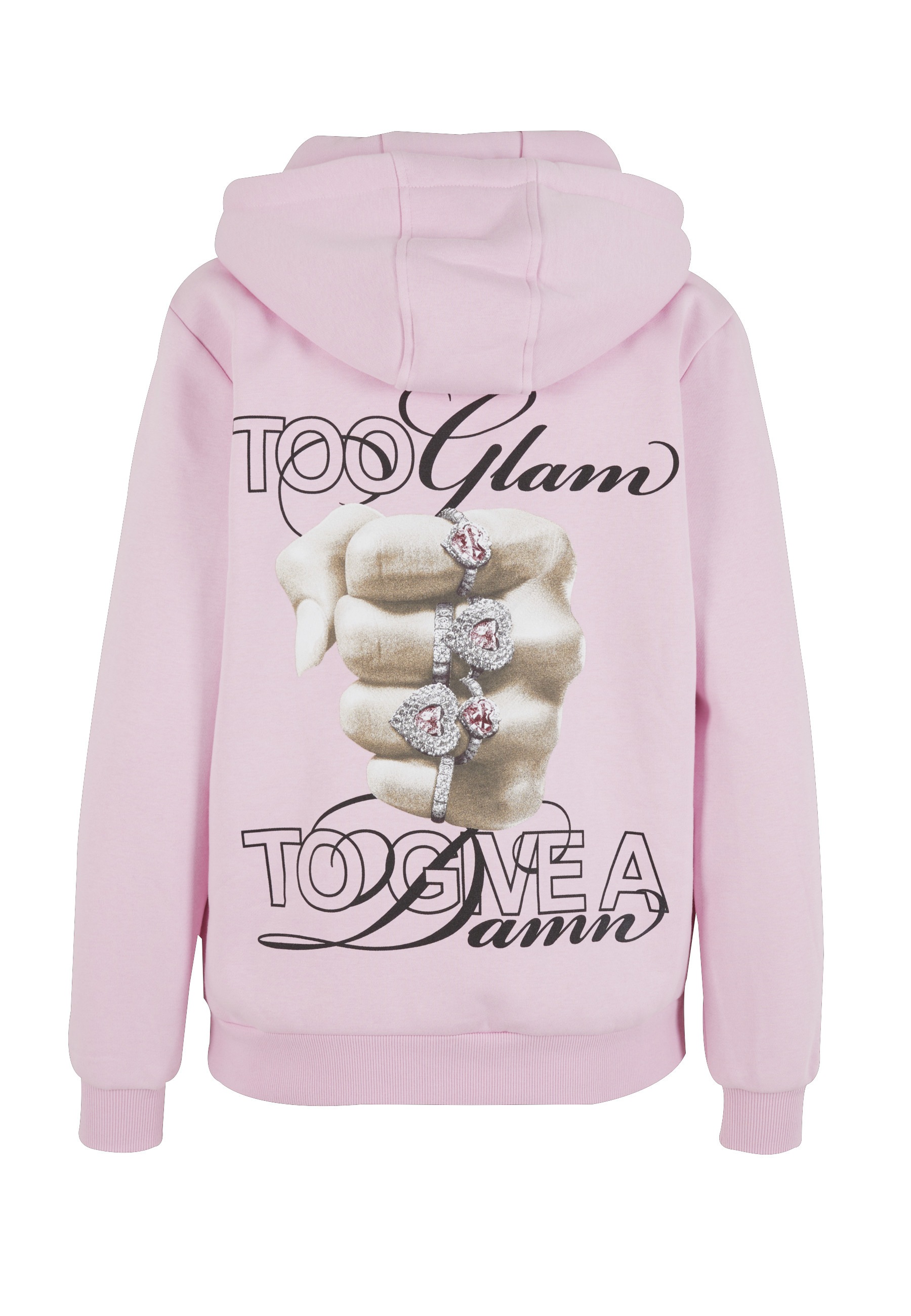 Miss Tee Kapuzensweatshirt "Miss Tee Give A Damn Ladies Fluffy Hoody" günstig online kaufen