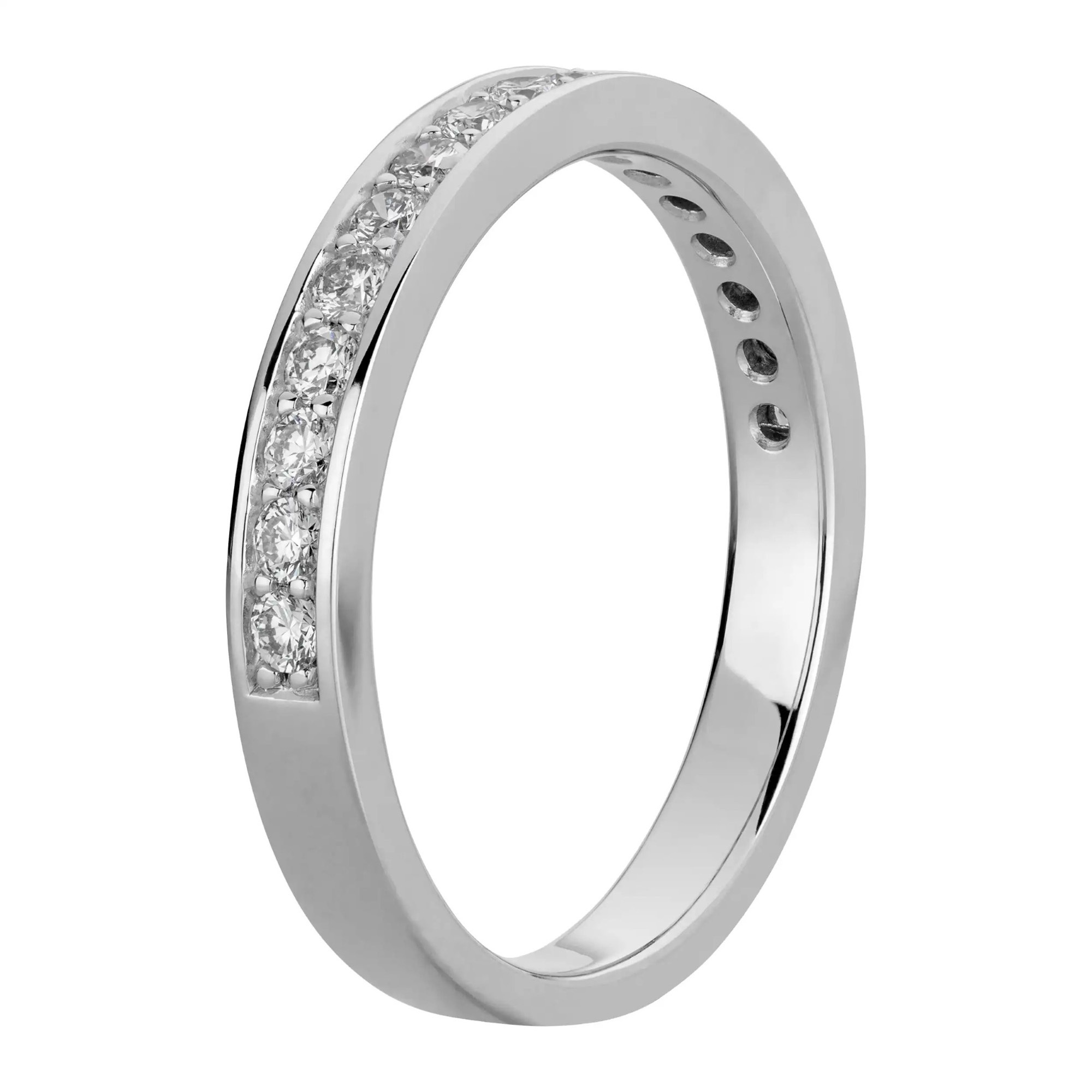 LYOMI Fingerring »585/- Weißgold 17 synth. Diam. 0,43ct.«