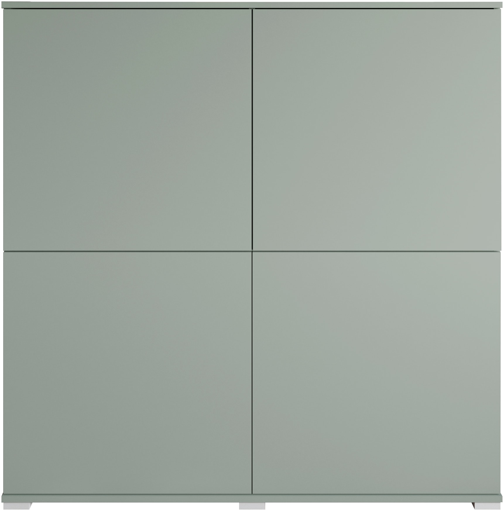 INOSIGN Highboard »Kenia, moderne grifflose Hochkommode mit 4 Türen, Breite 120 cm«, (1 St.), Push-to-Open-Fronten, höhenverstellbaren Einlegeböden
