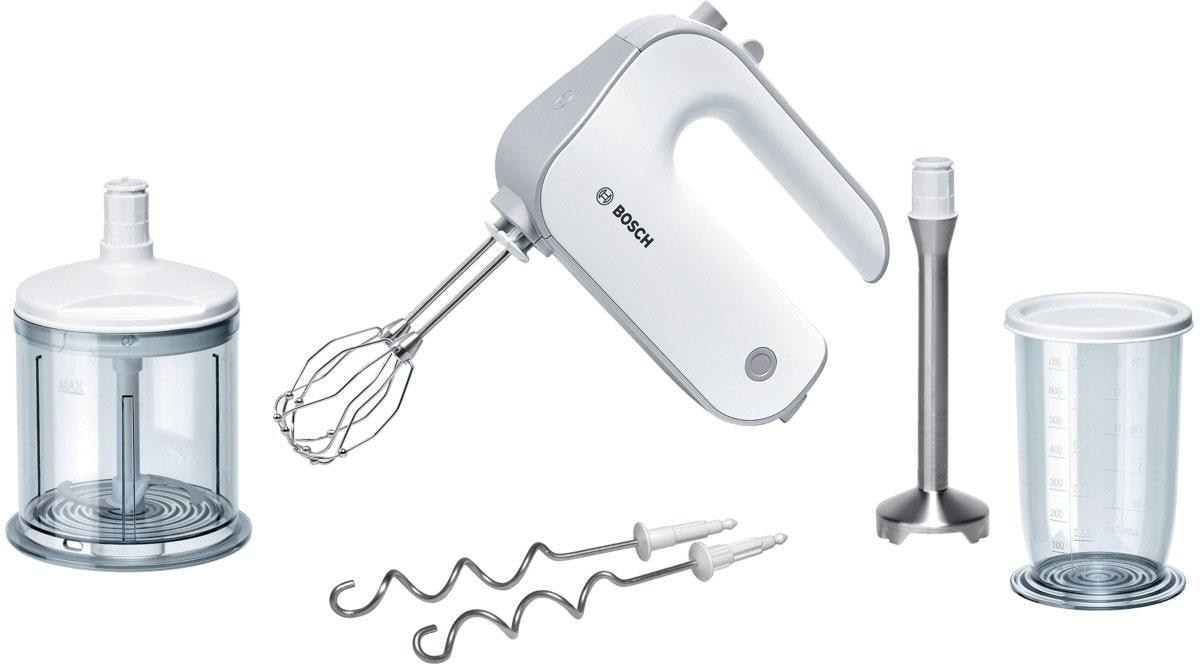 Handmixer »Styline MFQ4080, Edelst. Rührbesen/Knethaken, Mixfuß, 5 Stufen, weiß«, 500...