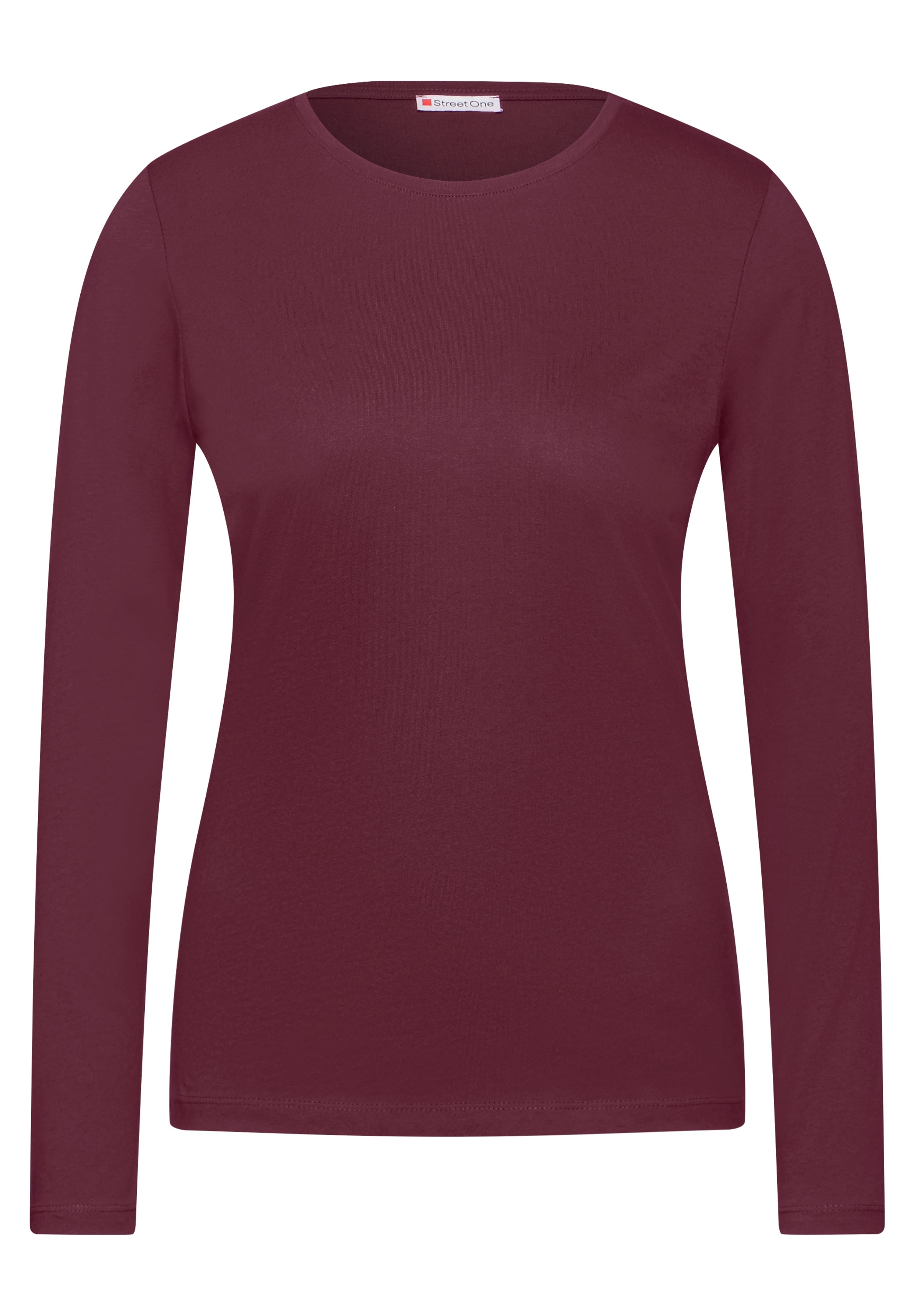 STREET ONE Langarmshirt, aus reiner Baumwolle