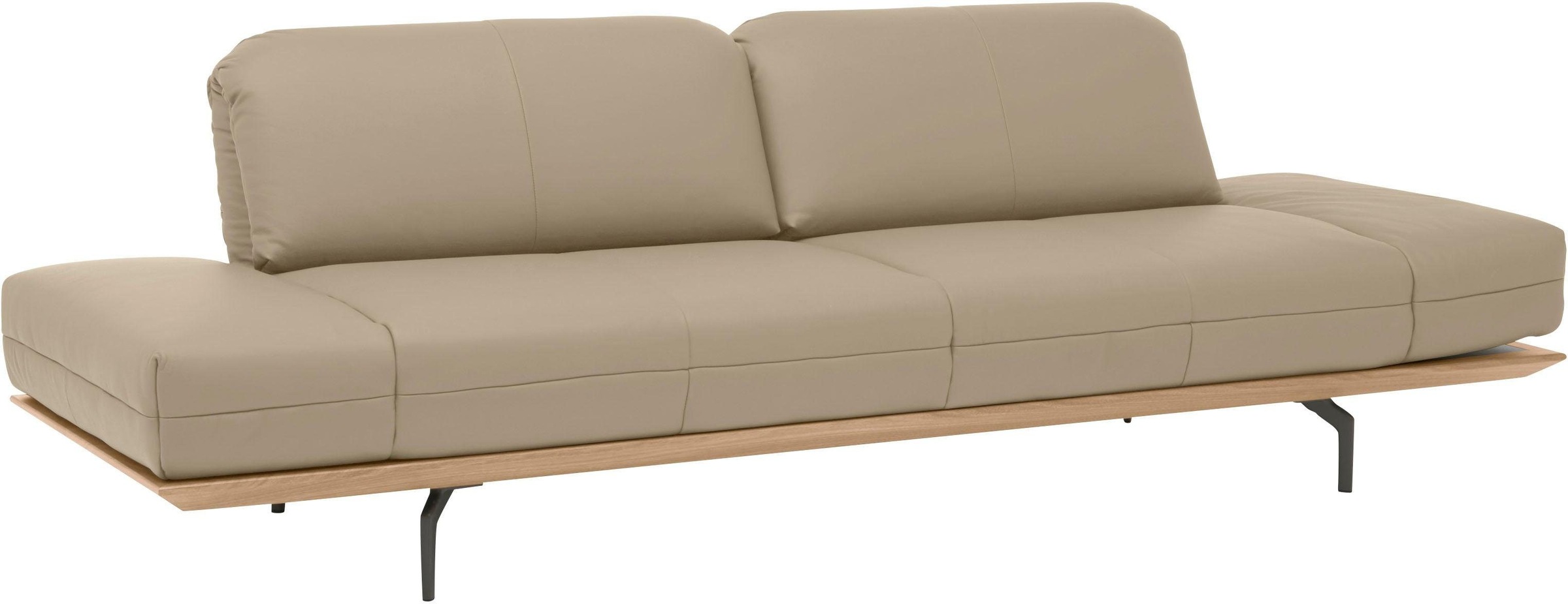 Creation BY ROLF BENZ 3-Sitzer »CR.420, Designsofa, Loungesofa«, in 2 Qualitäten, Holzrahmen in Eiche Natur oder Nußbaum, Breite 232 cm