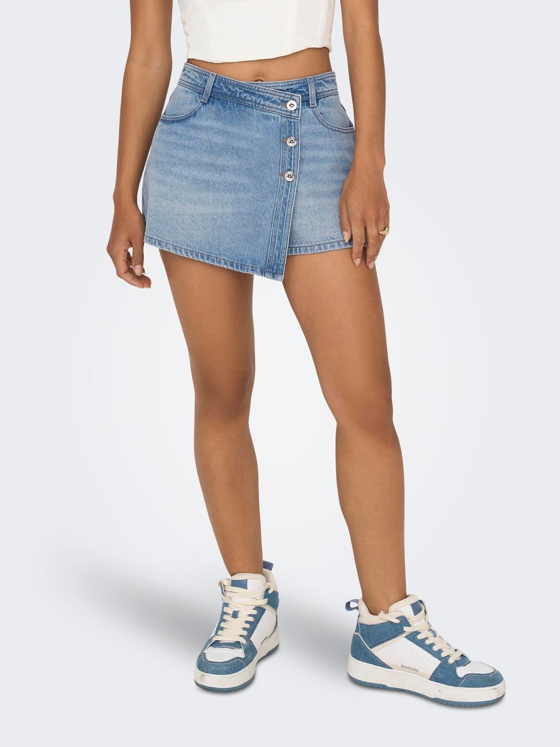 ONLY Jeansshorts "ONLLESLY REG LB DNM SKORT BJ NOOS" Baumwolle, Regular Wai günstig online kaufen