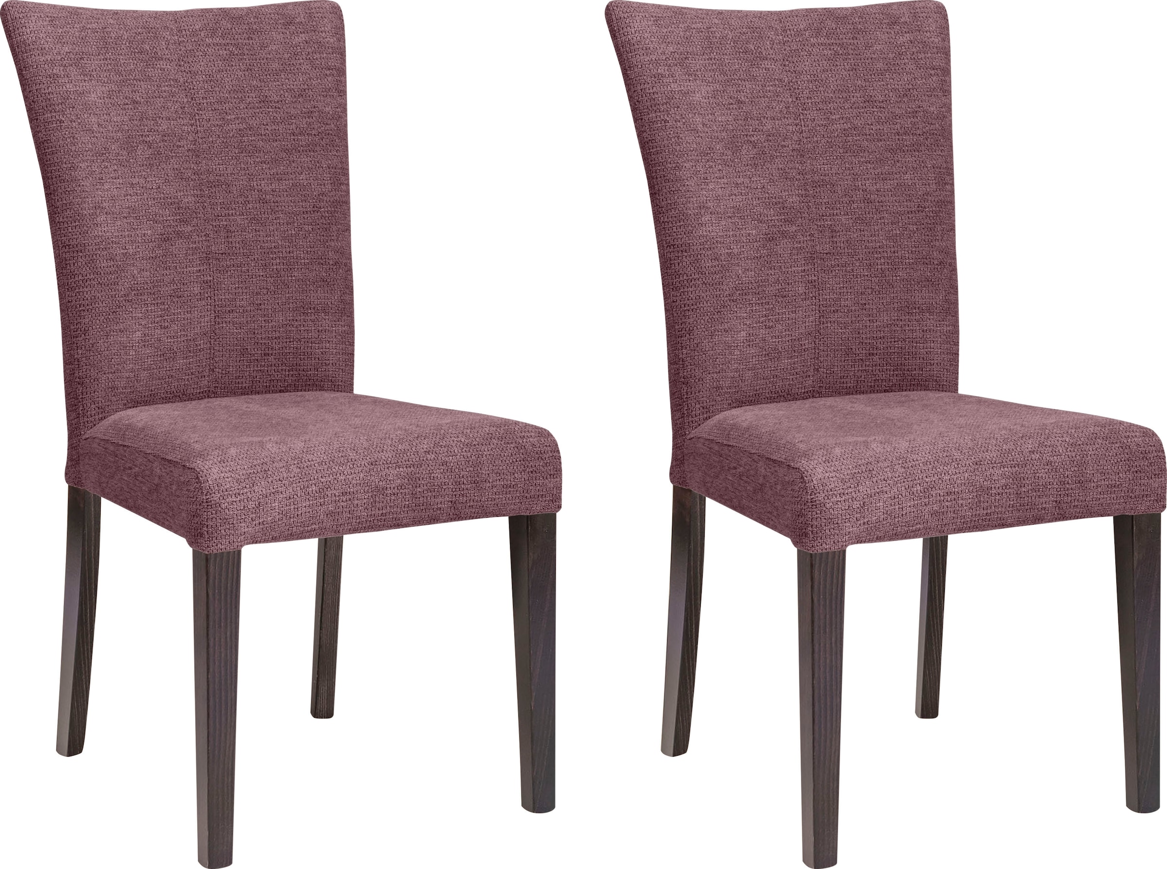 Home affaire 4-Fußstuhl "Aspen" (Set) 2 Stk.Beine aus massiver Buche, wenge günstig online kaufen