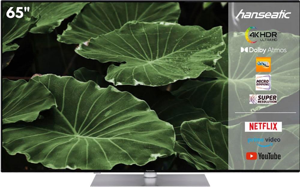| Hanseatic Smart-TV-Android 4K TV Ultra BAUR LED-Fernseher HD, Zoll, »65U800UDS«, cm/65 164