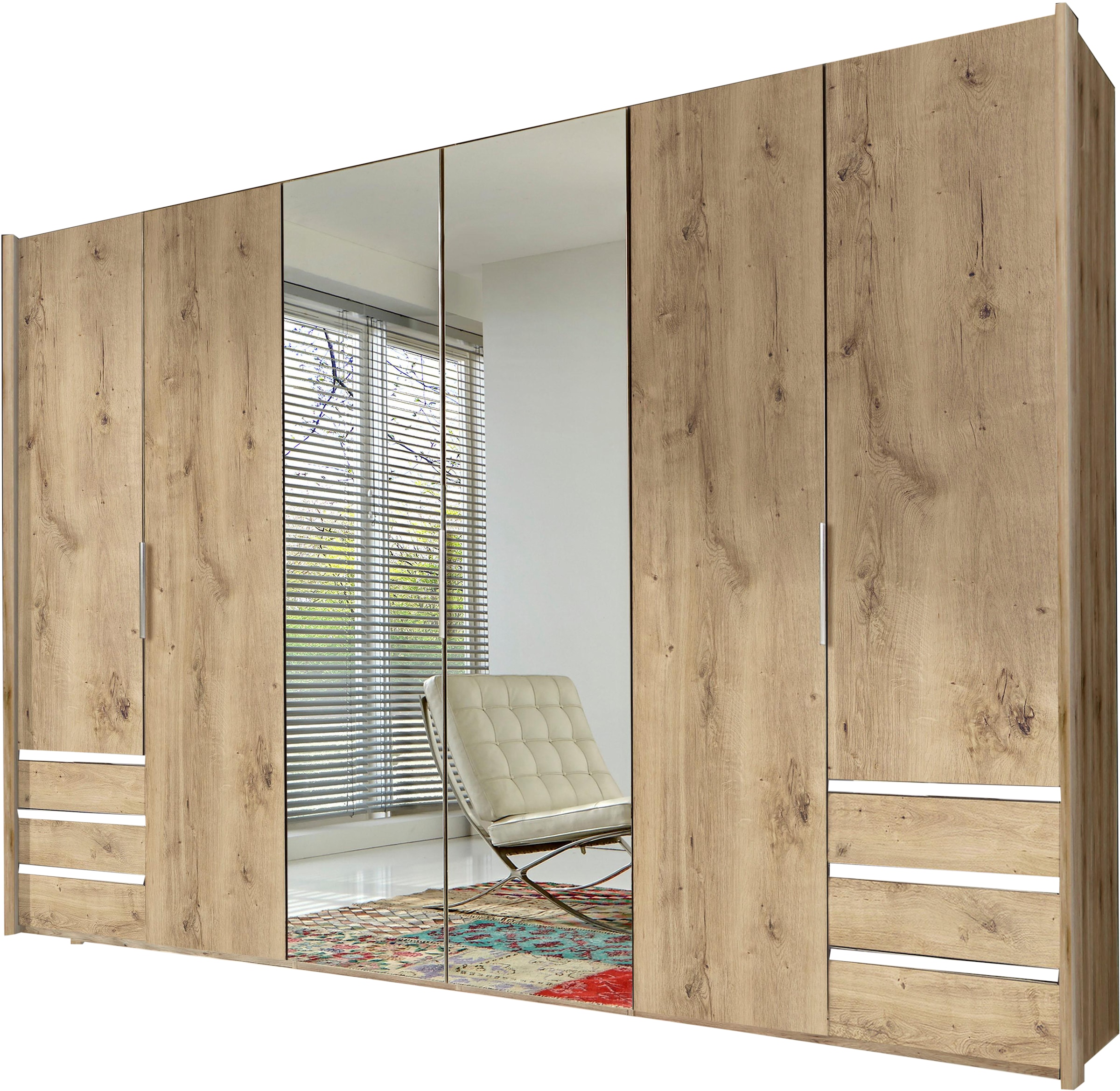 Wimex Kleiderschrank »Level by fresh to go«, mit Spiegeltüren und Schubladen