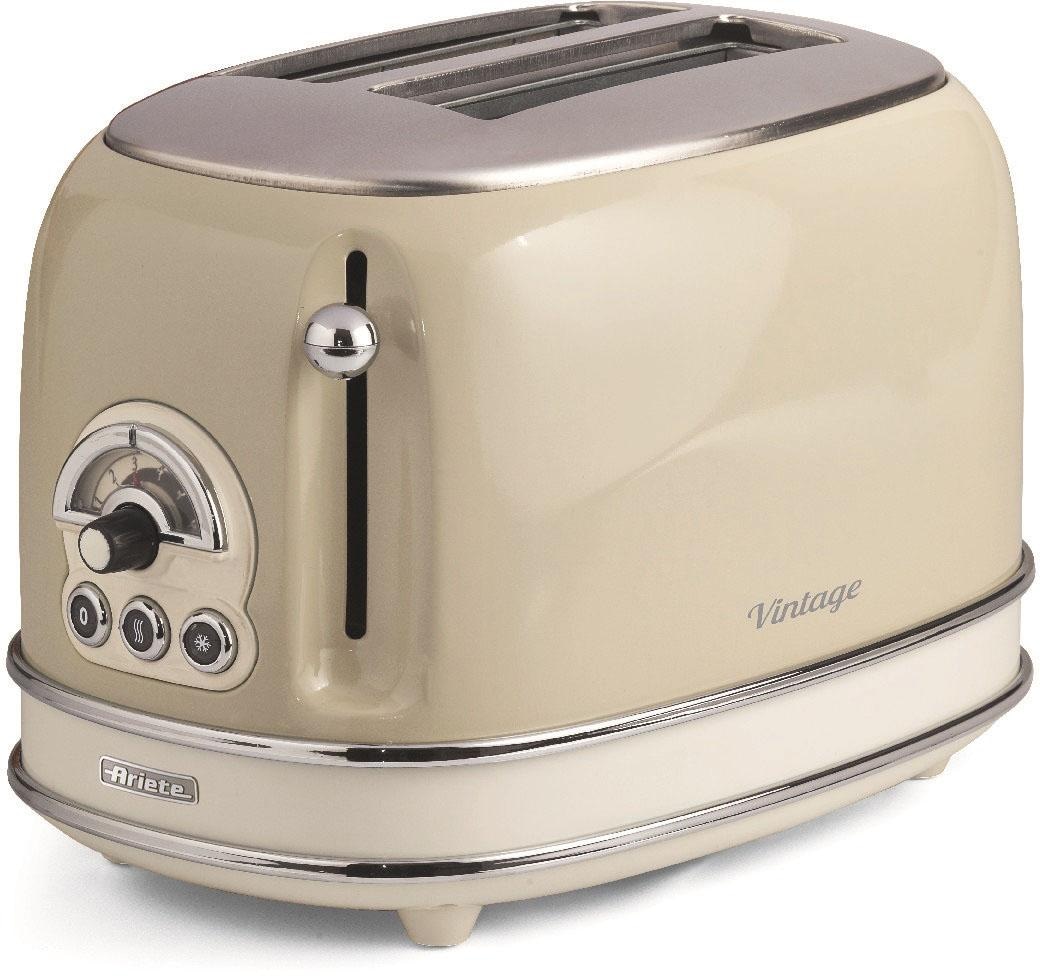 Ariete Toaster "Vintage" 2 kurze Schlitze für 2 Scheiben 815 W creme günstig online kaufen
