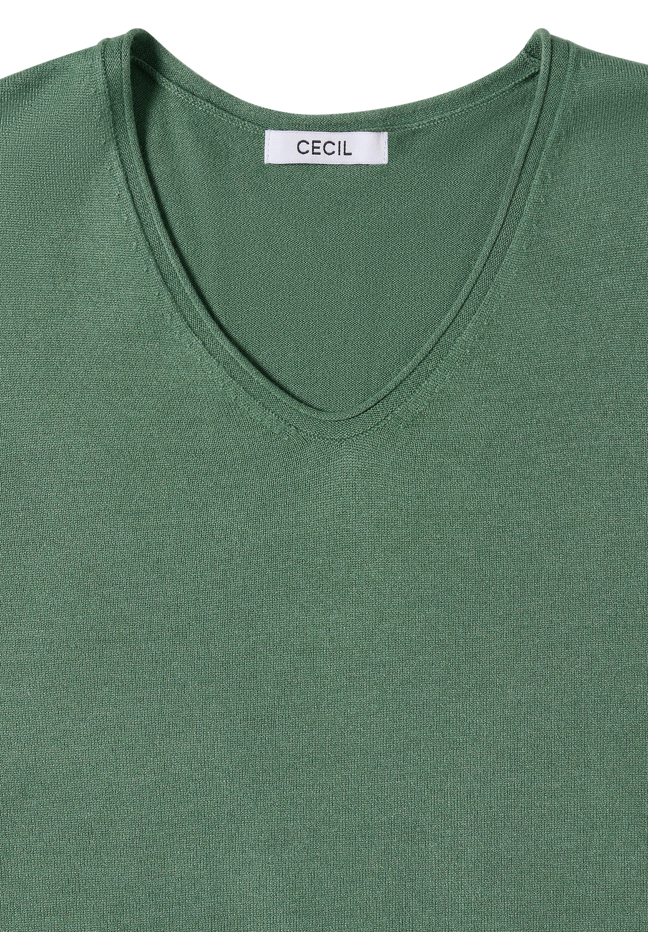 Cecil Strickpullover, mit Materialmix