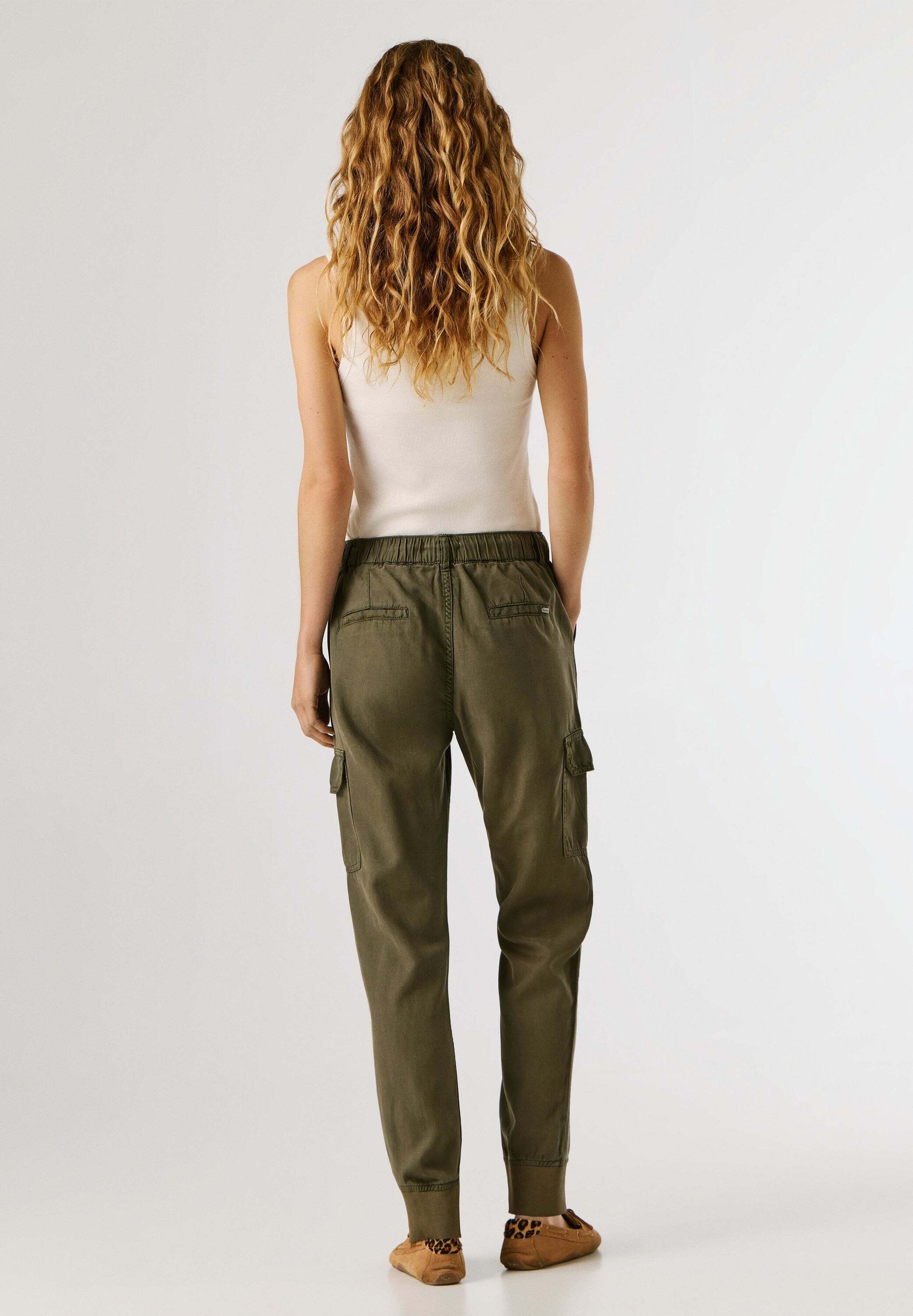 Pepe Jeans Funktionshose »trousers MID WAIST SLIM JOGGER NEW CRUSADE«