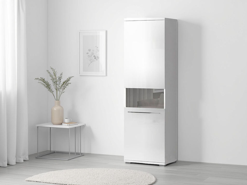 OTTO home Vitrine "Piano" (H/B/T): 193/60/40,2cm, UV lackiert, Soft-Close Funktion