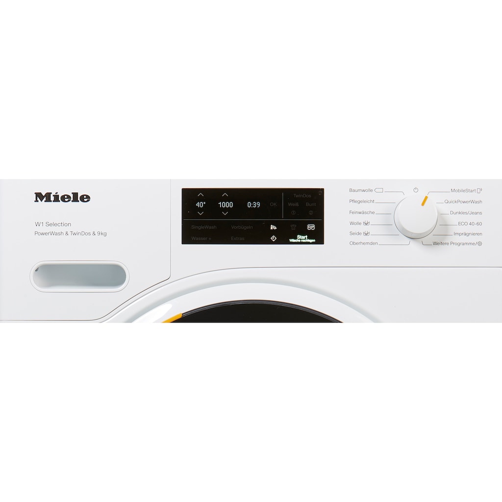 Miele Waschmaschine »WSI863WCS D LW PWash&TDos«, WSI863 WCS PWash&TDos&9kg, 9 kg, 1600 U/min, QuickpowerWash für saubere Wäsche in 49 Minuten