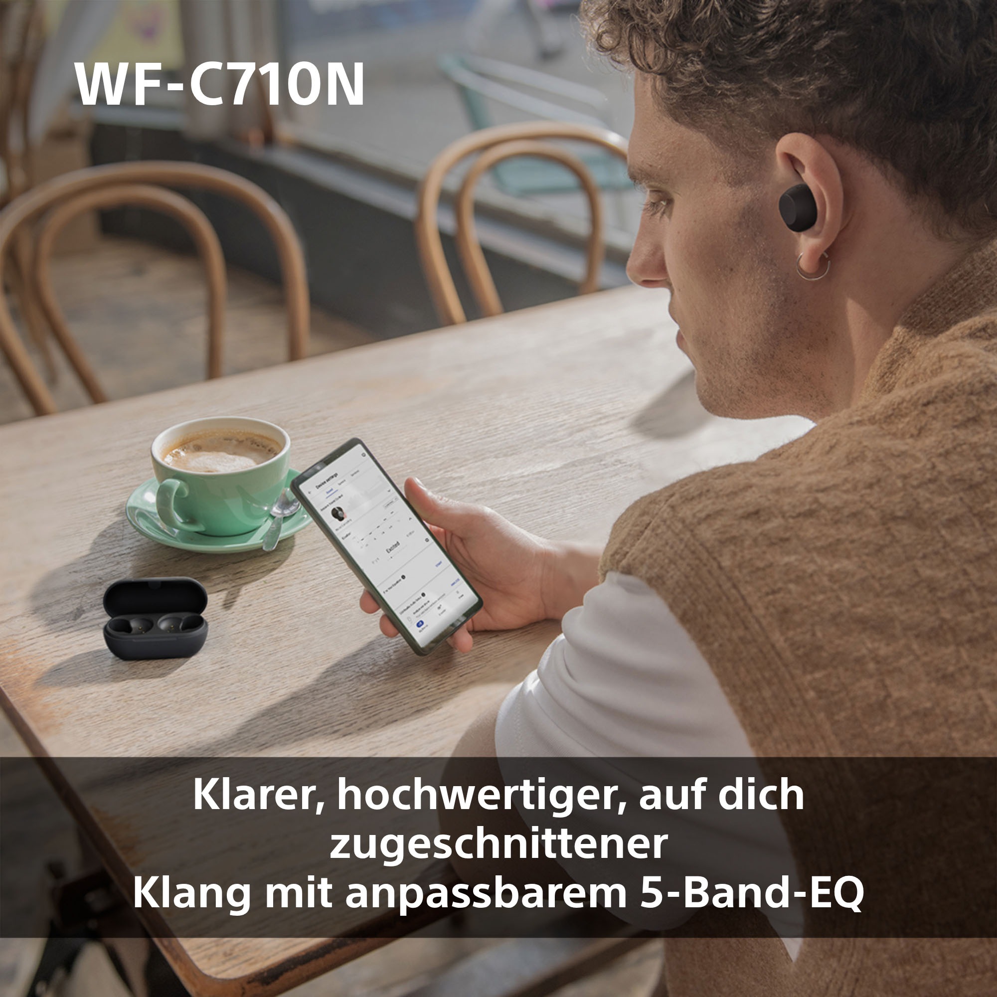 Sony In-Ear-Kopfhörer »WF-C710N«, Bluetooth-A2DP Bluetooth-AVRCP Bluetooth (Audio Video Remote Control Profile)-HFP-HSP, Active Noise Cancelling (ANC)-Freisprechfunktion-Multi-Point-Verbindung-Rauschunterdrückung-Sprachsteuerung