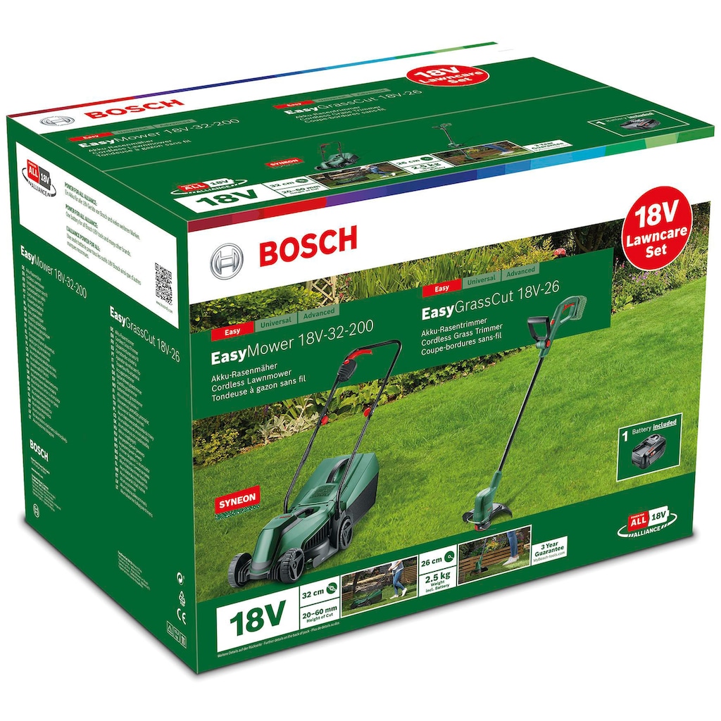 Bosch Home & Garden Akkurasenmäher »Pflegeset EasyMower & EasyGrassCut«