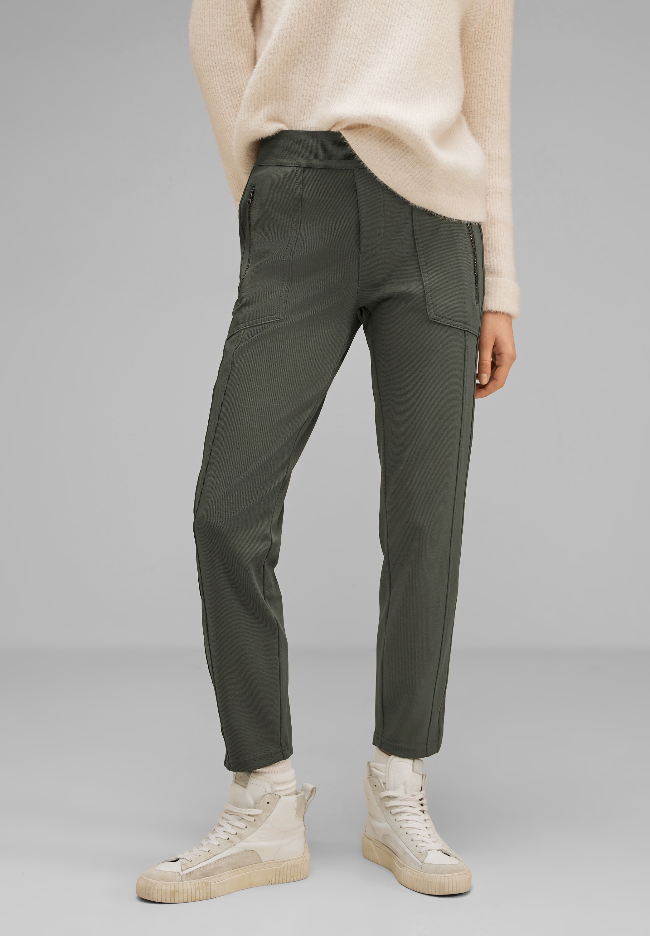STREET ONE Jogger Pants, Middle Waist