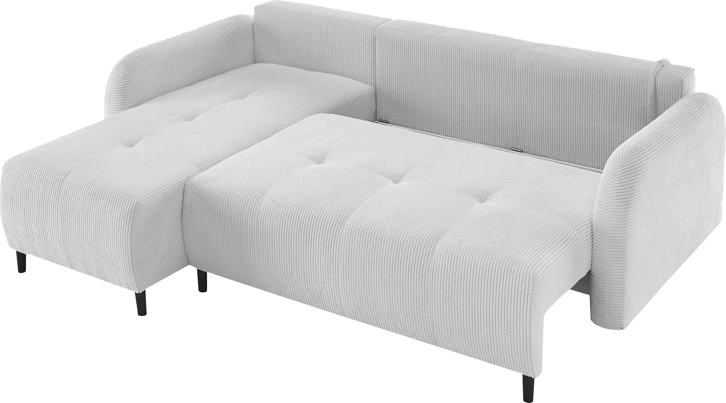 Leonique Ecksofa »BLAISE«, mit Bett-Funktion (Liegefläche 140/200 cm), Zier- und Rückenkissen