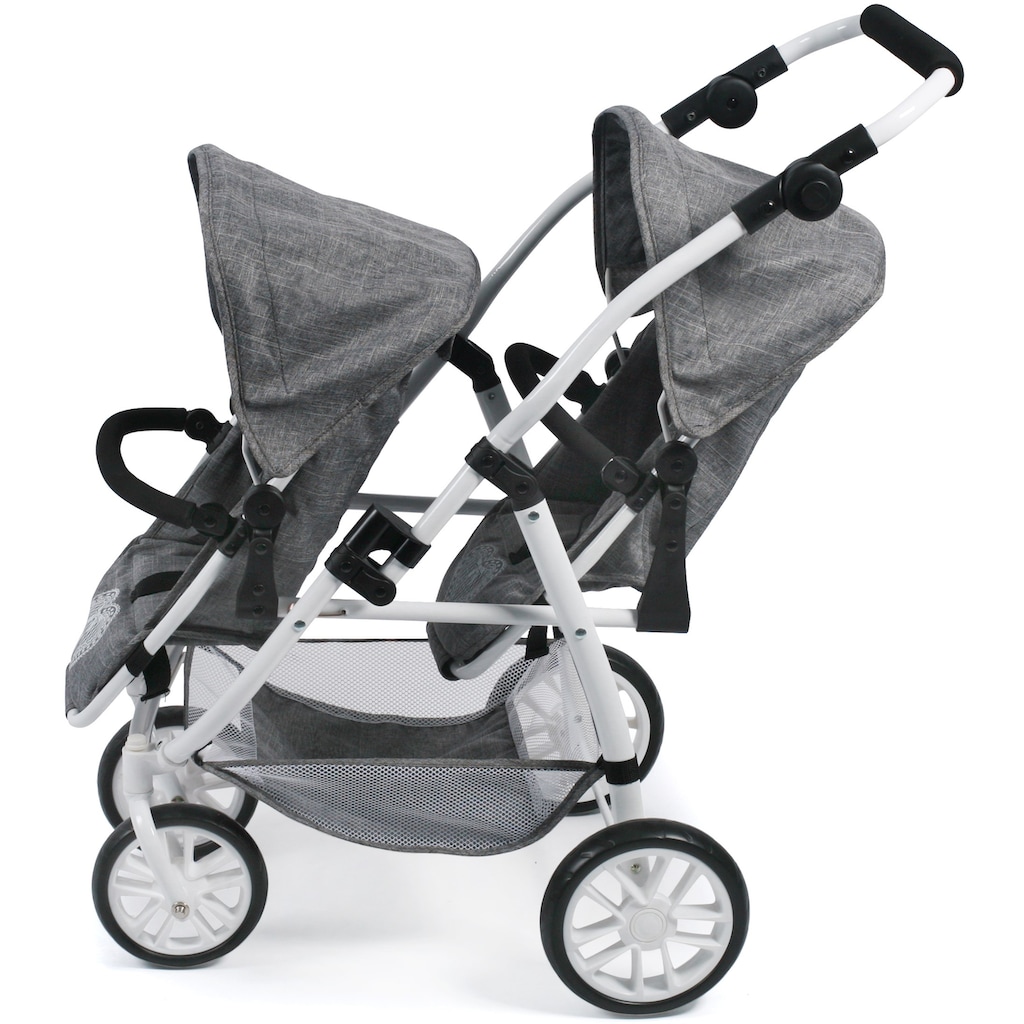 CHIC2000 Puppen-Zwillingsbuggy »Vario, Jeans Grey«