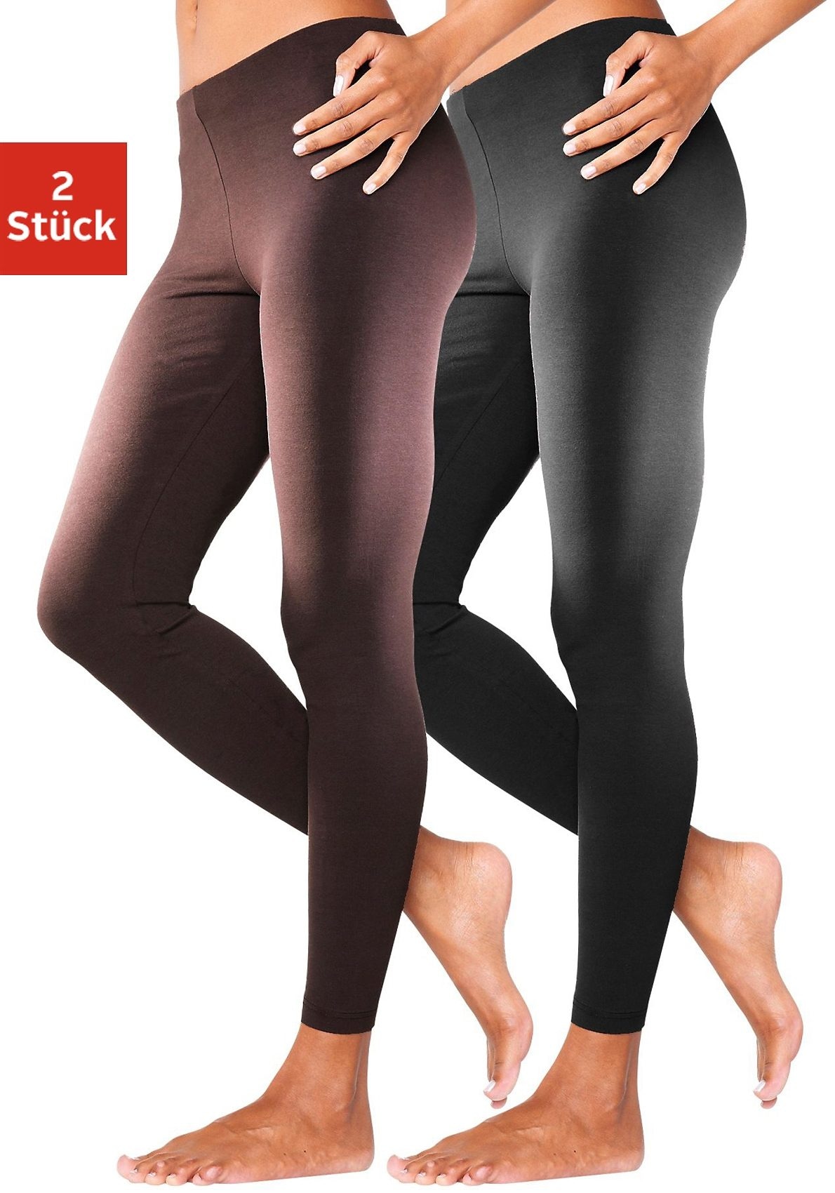 Damen-Leggings Dunkelbraun kaufen? Gut und günstig