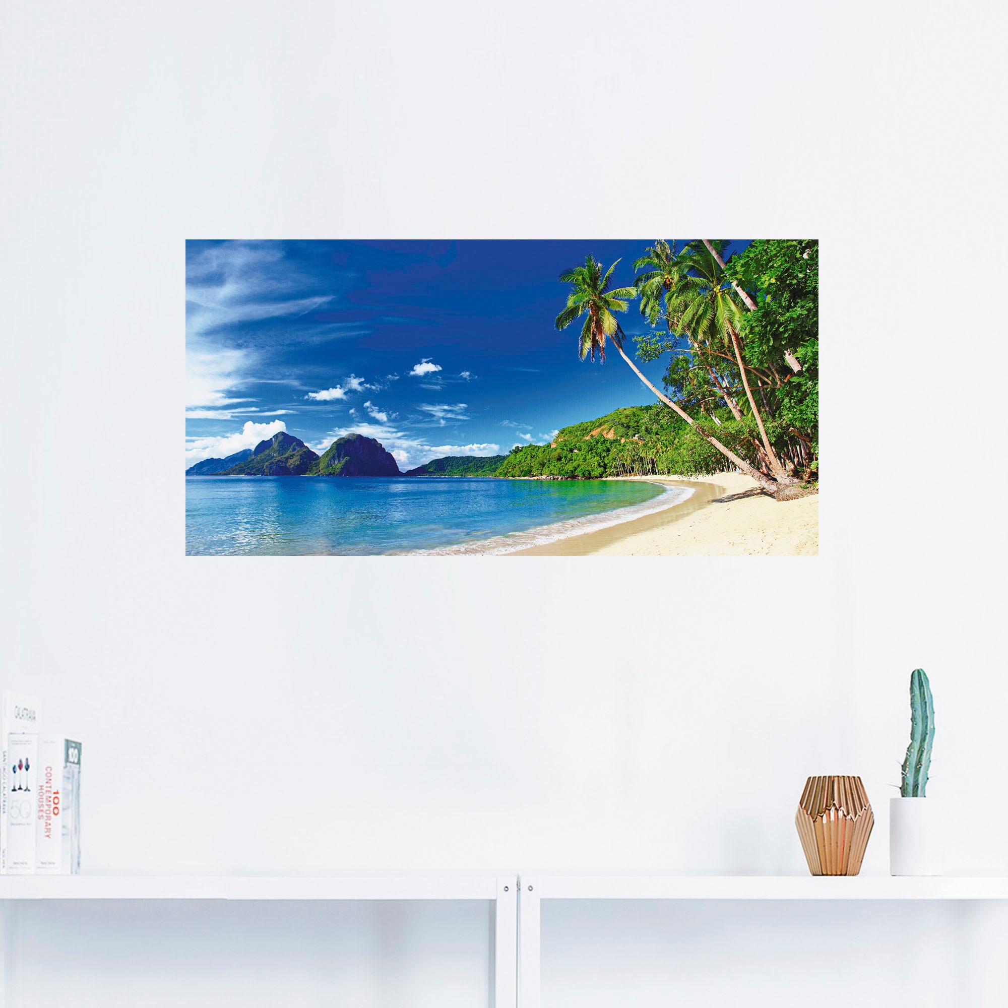 Artland Wandbild "Paradies", Küste, (1 St.), als Leinwandbild, Poster, Wand günstig online kaufen
