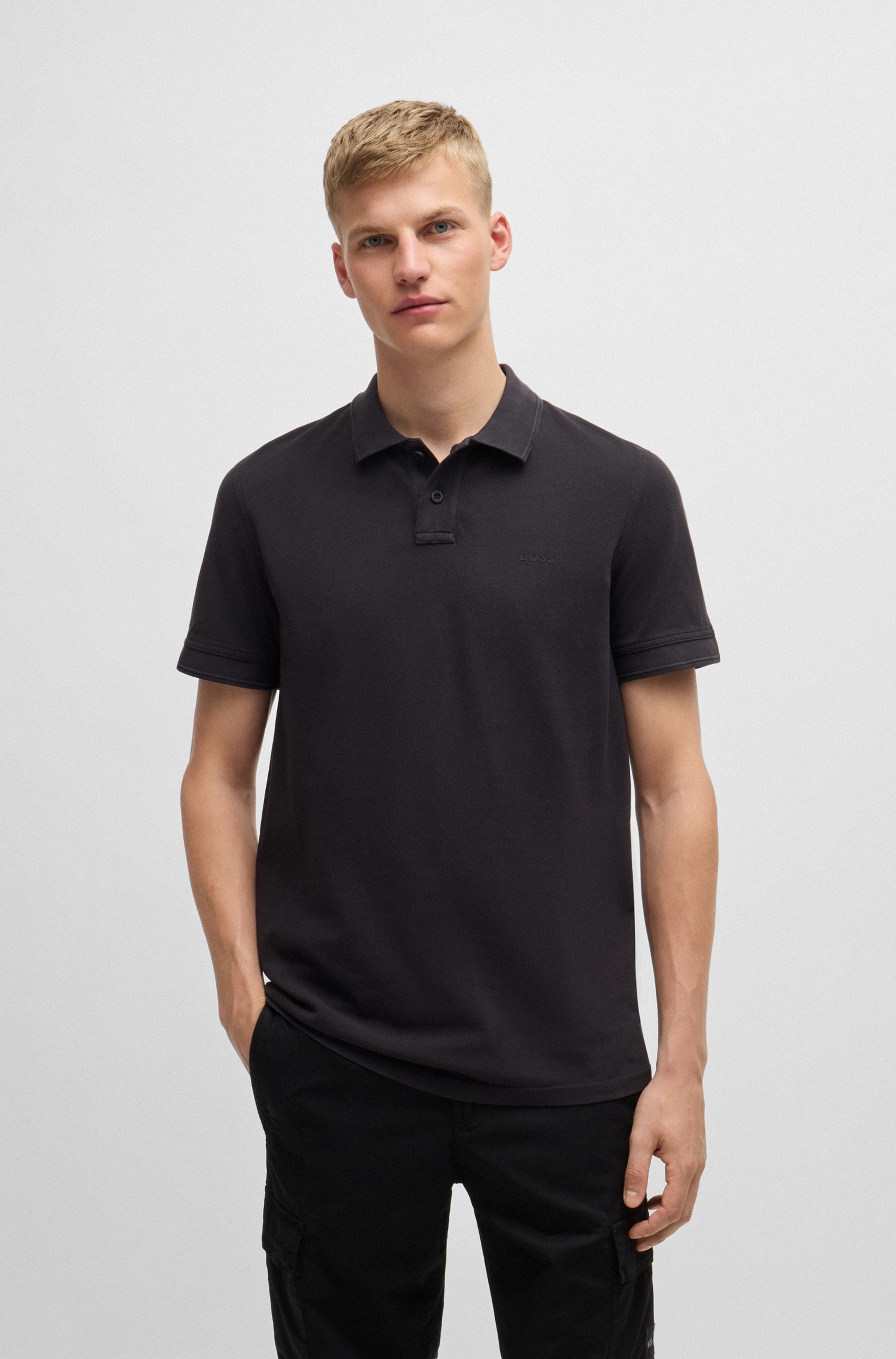 BOSS ORANGE Poloshirt "Prime Regular Fit" Cotton Pique Polo aus 100% Baumwolle