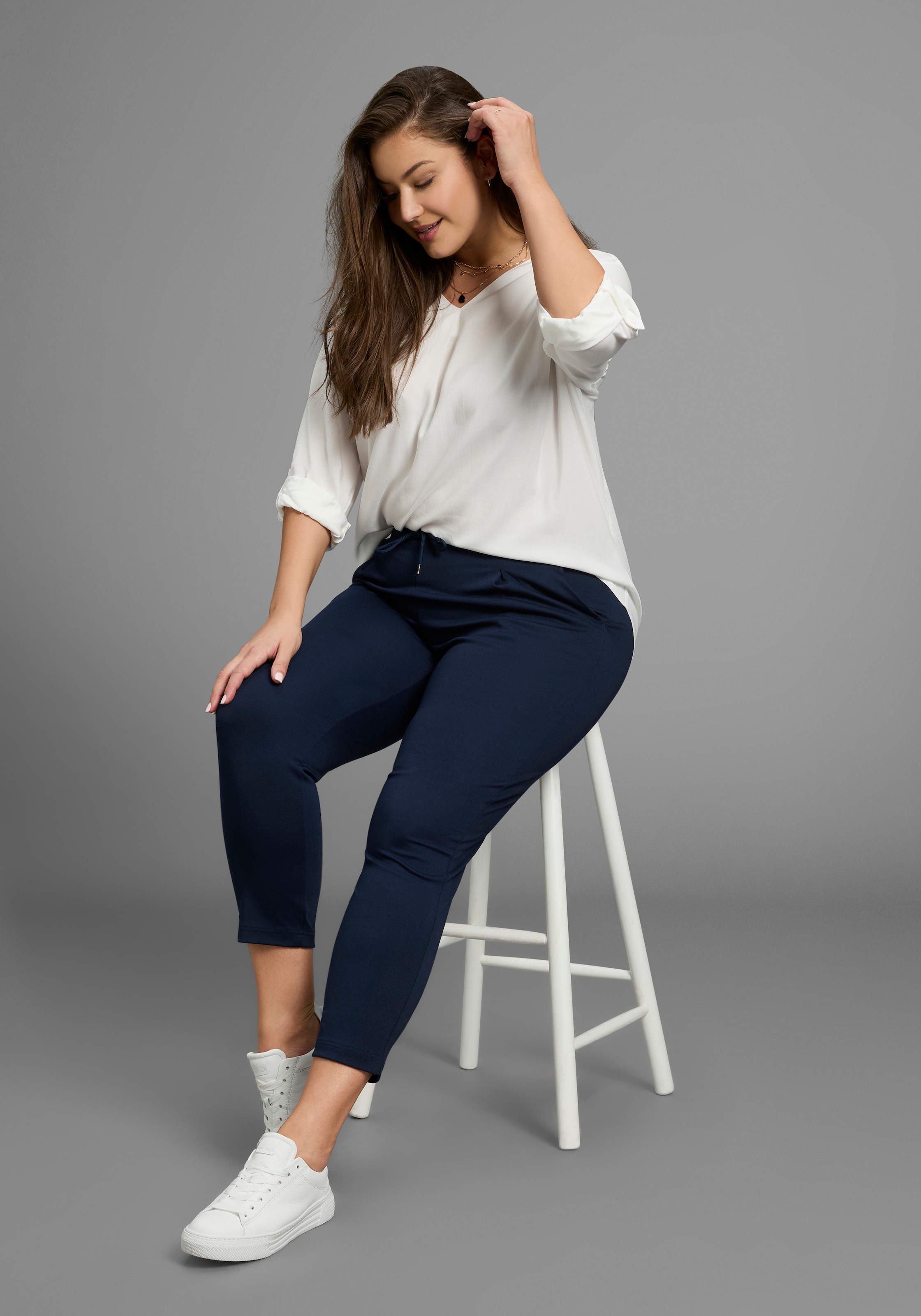 Laura Scott CURVE Jogger Pants, im sportiven Look - GROSSE GRÖSSE