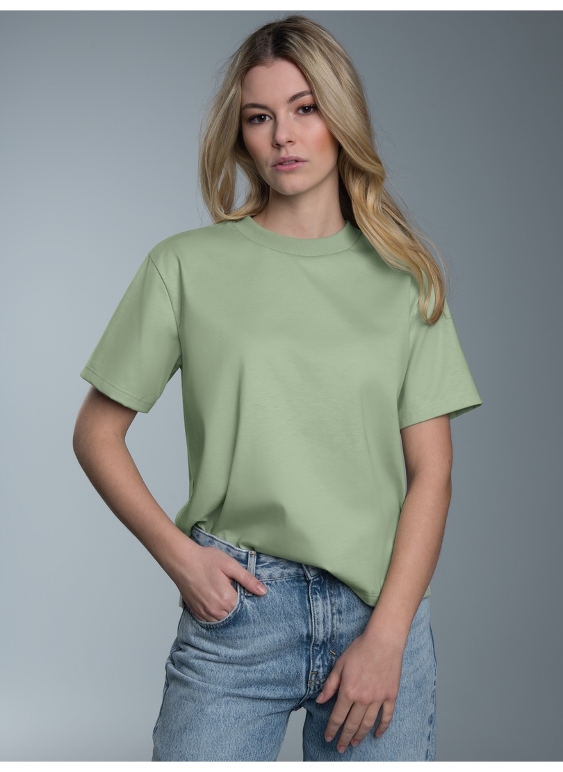 Trigema T-Shirt "TRIGEMA T-Shirt aus Baumwolle" 1 Stk. tlg. günstig online kaufen